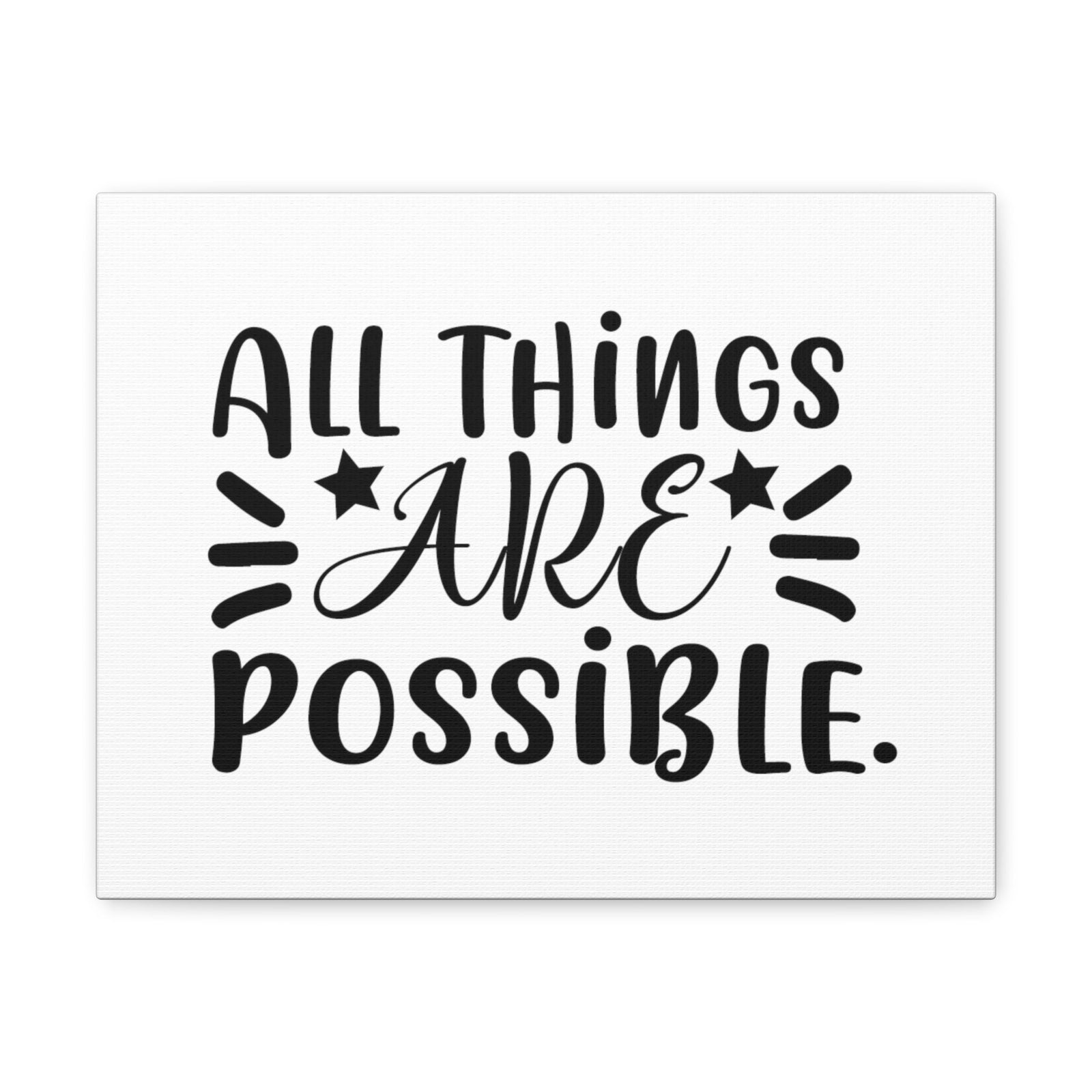 Scripture Walls All Things Are Possible Mark 9:23 Stars Christian Wall Art Bible Verse Print Ready to Hang Unframed-Express Your Love Gifts