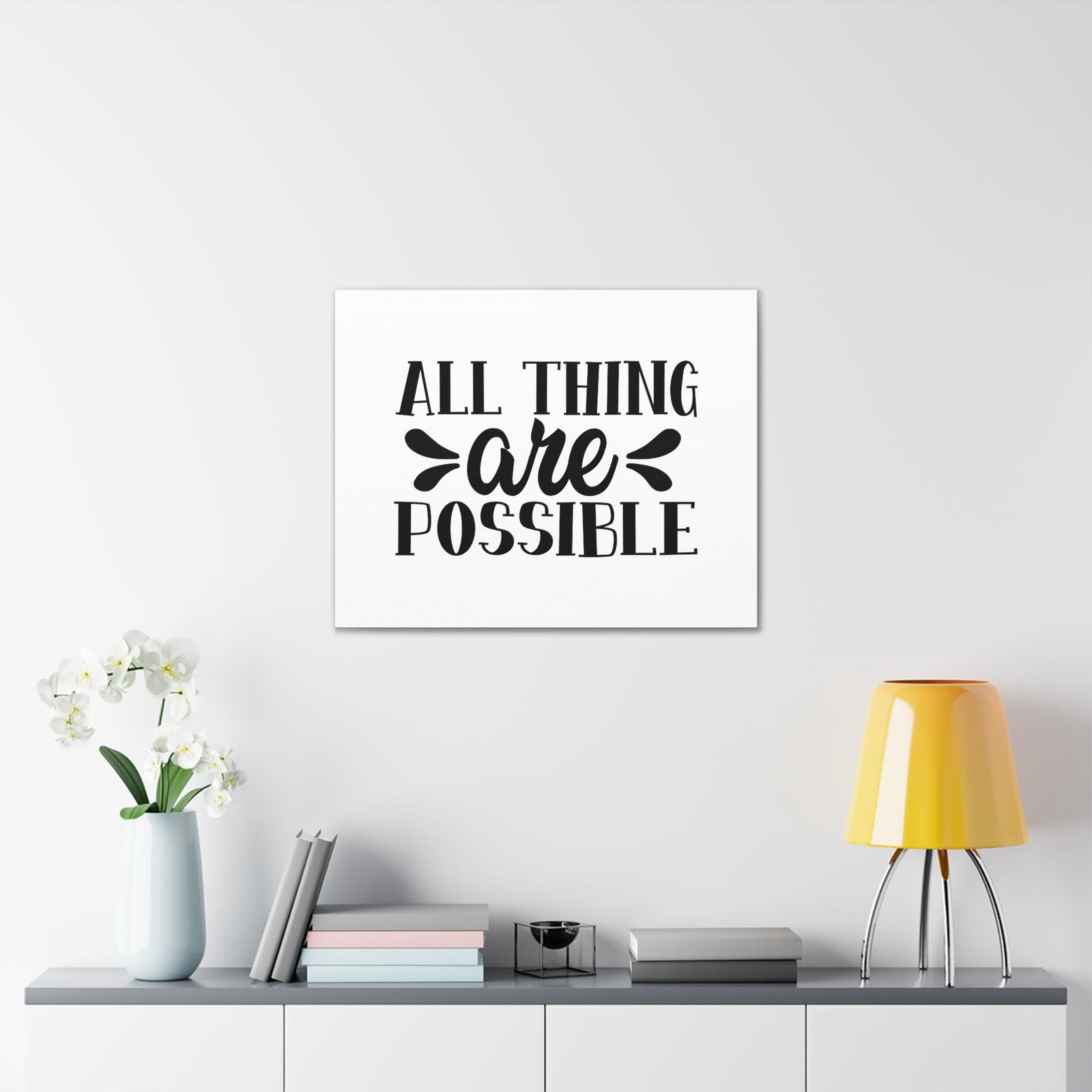 Scripture Walls All Things Are Possible Matthew 19:26 Christian Wall Art Bible Verse Print Ready to Hang Unframed-Express Your Love Gifts