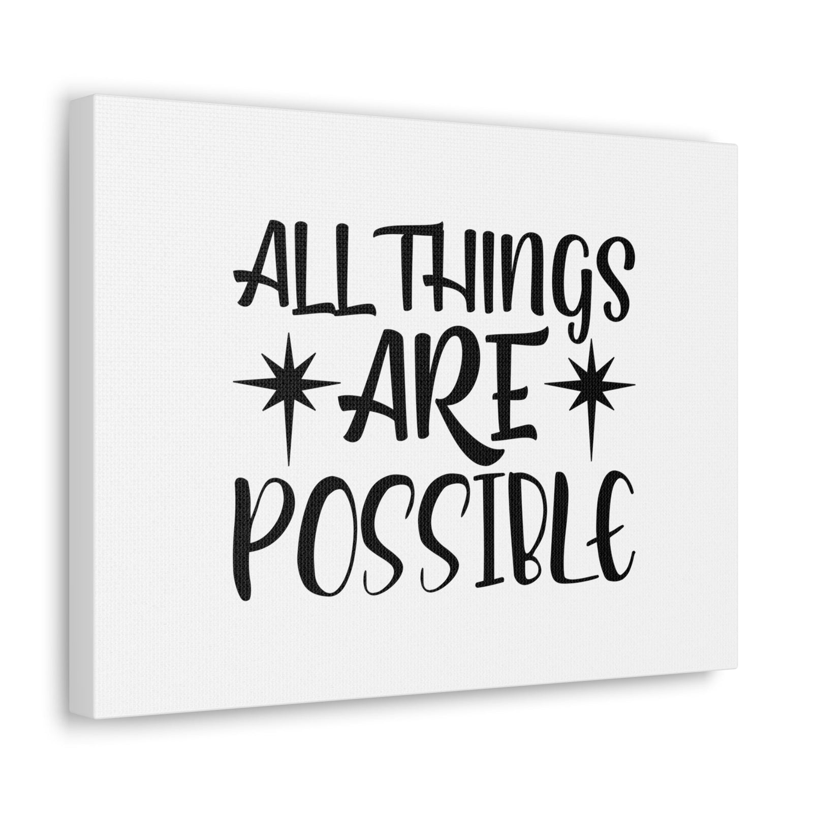 Scripture Walls All Things Are Possible Matthew 19:26 Sparkle Christian Wall Art Bible Verse Print Ready to Hang Unframed-Express Your Love Gifts
