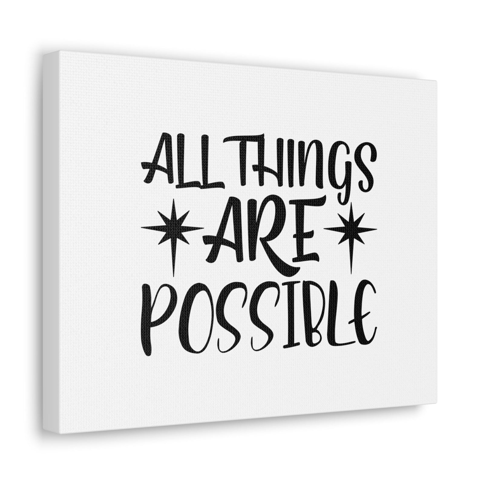 Scripture Walls All Things Are Possible Matthew 19:26 Sparkle Christian Wall Art Bible Verse Print Ready to Hang Unframed-Express Your Love Gifts