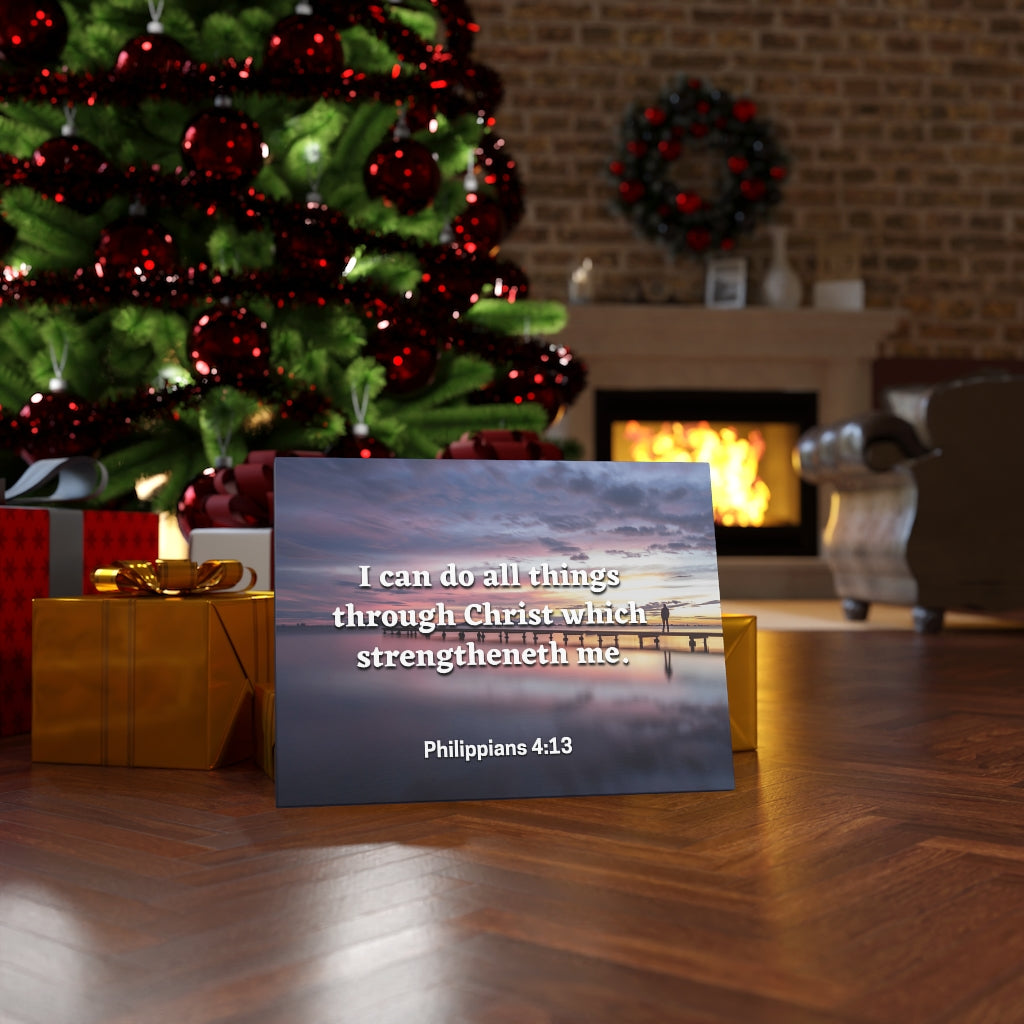 Scripture Walls All Things Philippians 4:13 Bible Verse Canvas Christian Wall Art Ready to Hang Unframed-Express Your Love Gifts