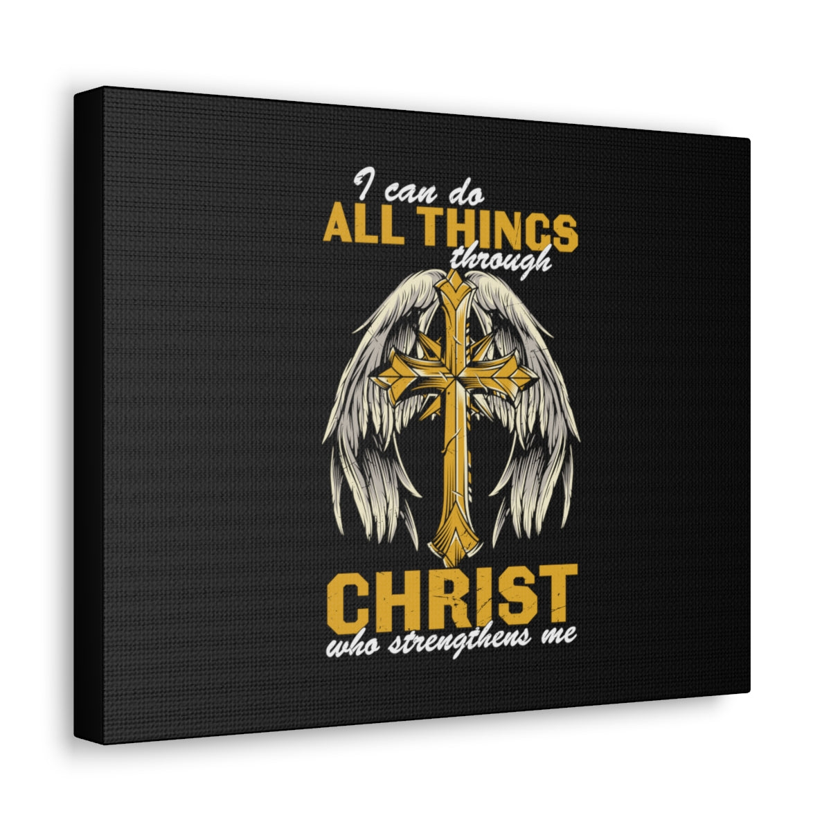 Scripture Walls All Things Through Christ Philippians 4:13 Christian Wall Art Bible Verse Print Ready to Hang Unframed-Express Your Love Gifts