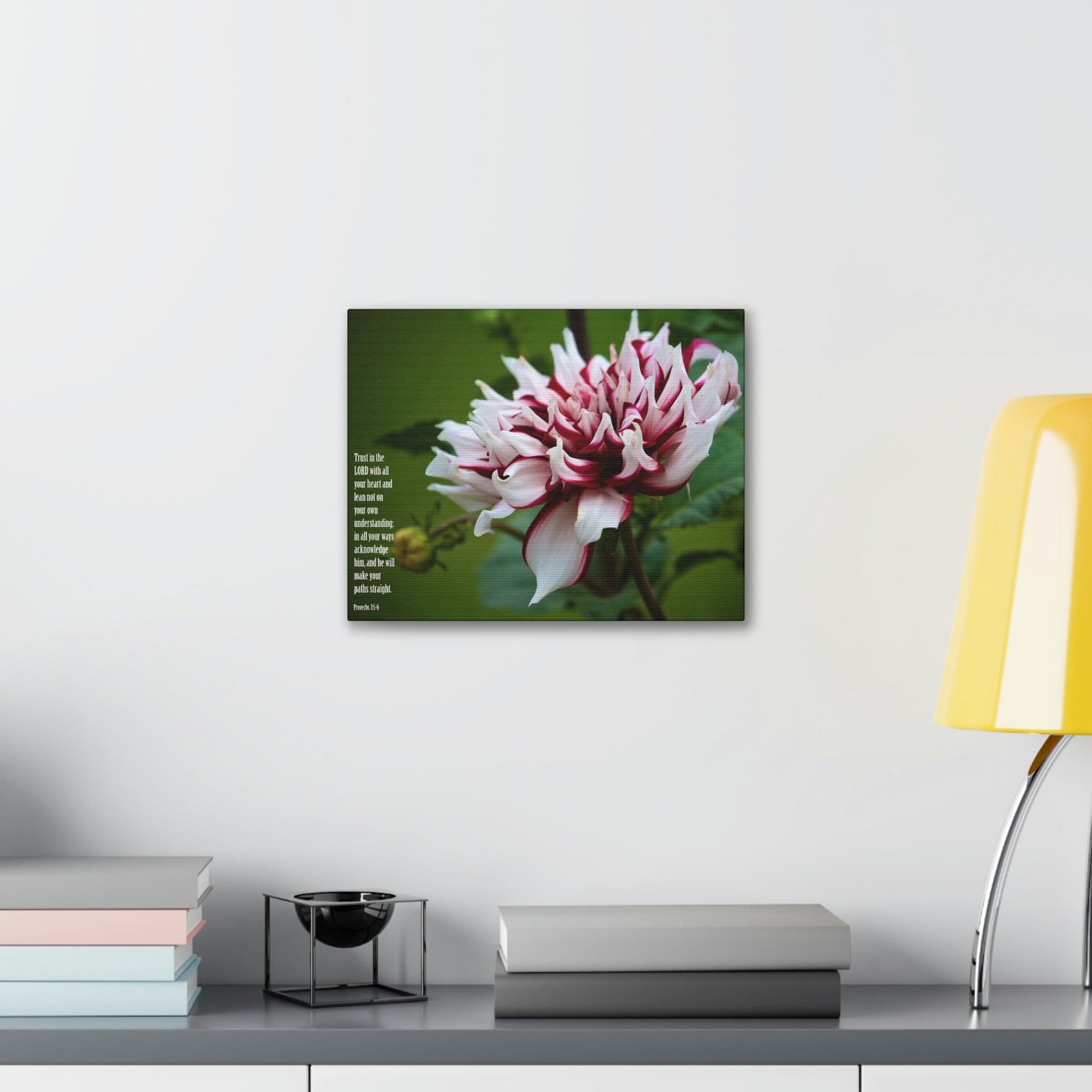 Scripture Walls All Your Heart Proverbs 3:5 Bible Verse Canvas Christian Wall Art Ready to Hang Unframed-Express Your Love Gifts