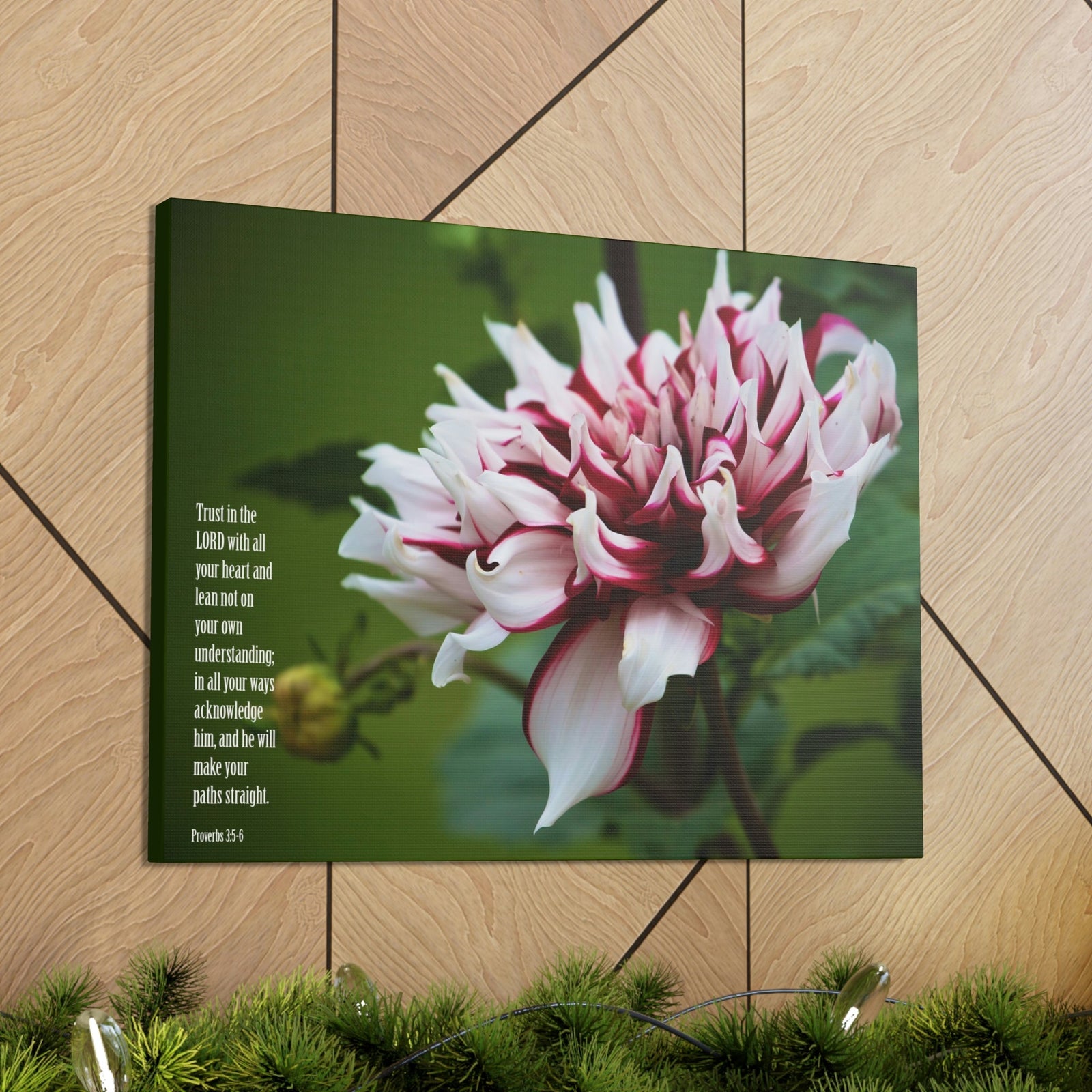 Scripture Walls All Your Heart Proverbs 3:5 Bible Verse Canvas Christian Wall Art Ready to Hang Unframed-Express Your Love Gifts
