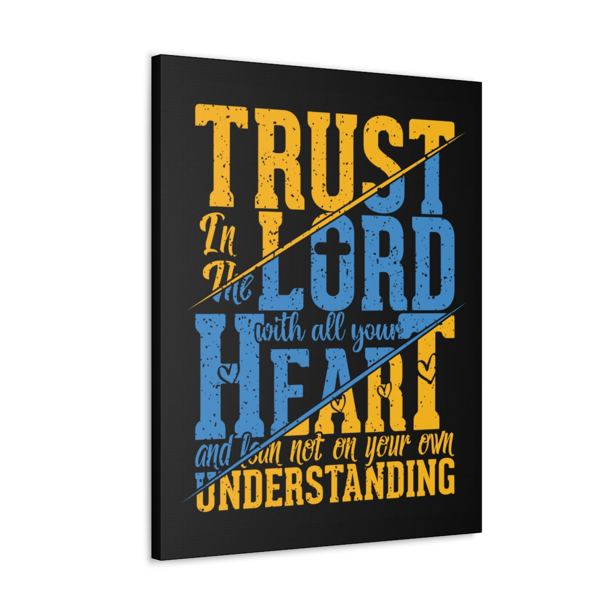 Scripture Walls All Your Heart Psalm 23:4 Christian Wall Art Bible Verse Print Ready to Hang Unframed-Express Your Love Gifts