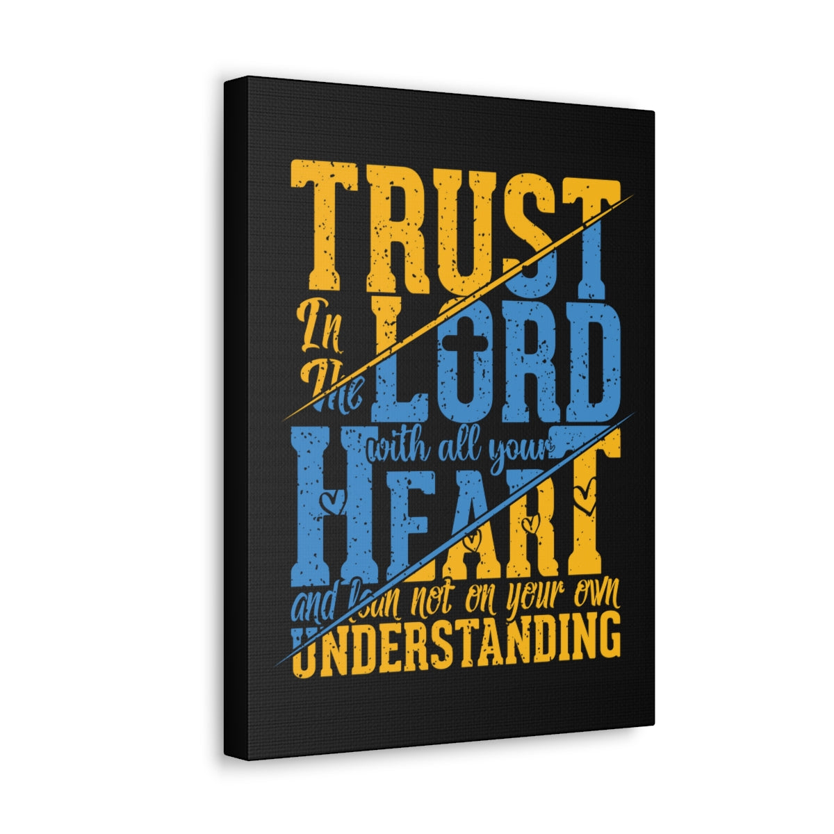 Scripture Walls All Your Heart Psalm 23:4 Christian Wall Art Bible Verse Print Ready to Hang Unframed-Express Your Love Gifts