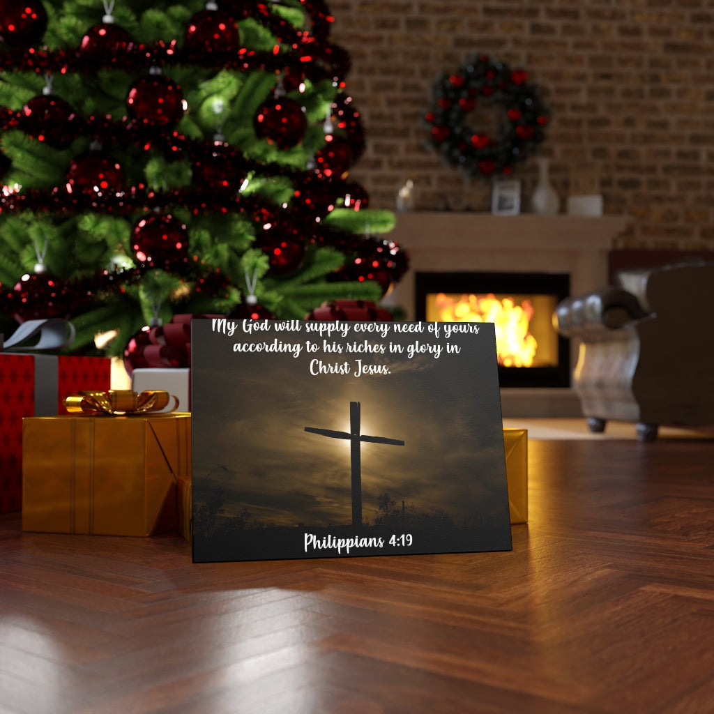 Scripture Walls All Your Need Philippians 4:19 Bible Verse Canvas Christian Wall Art Ready to Hang Unframed-Express Your Love Gifts
