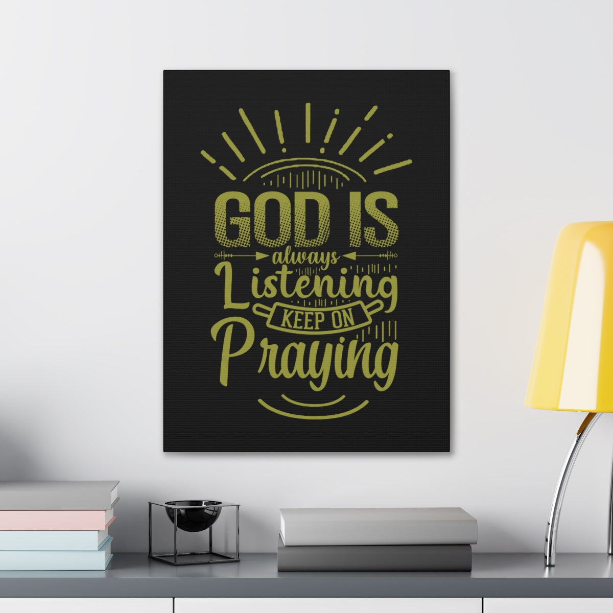 Scripture Walls Always Listening 1 John 5:15 Christian Wall Art Bible Verse Print Ready to Hang Unframed-Express Your Love Gifts