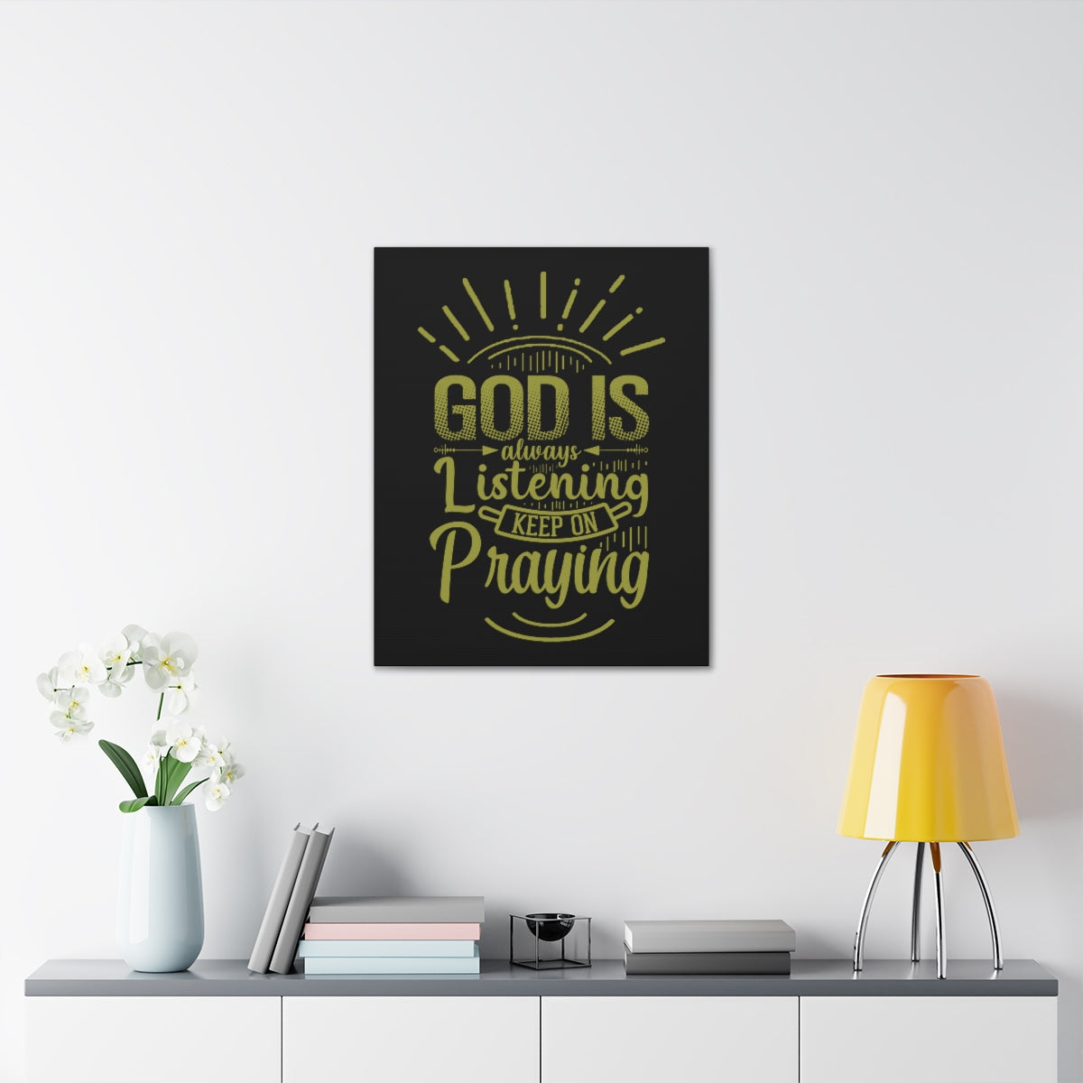 Scripture Walls Always Listening 1 John 5:15 Christian Wall Art Bible Verse Print Ready to Hang Unframed-Express Your Love Gifts