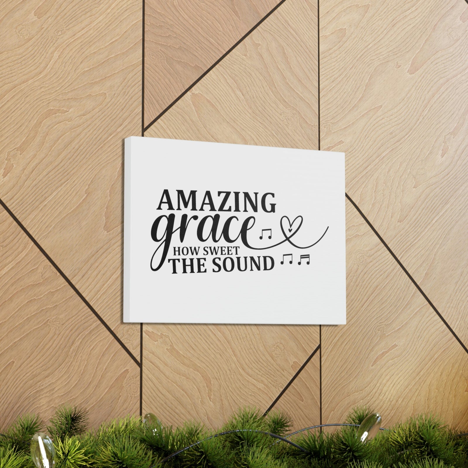 Scripture Walls Amazing Grace Ephesians 2:8-9 Music Note Christian Wall Art Bible Verse Print Ready to Hang Unframed-Express Your Love Gifts