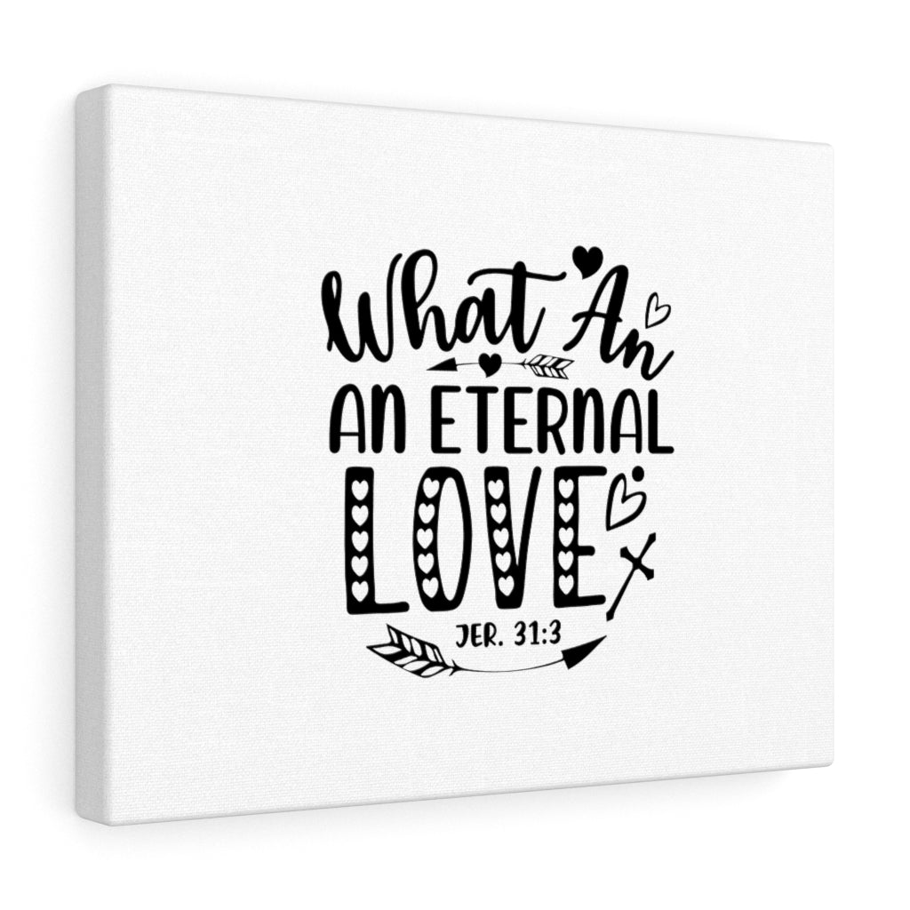Scripture Walls An Eternal Love Jer 31:3 Bible Verse Canvas Christian Wall Art Ready to Hang Unframed-Express Your Love Gifts