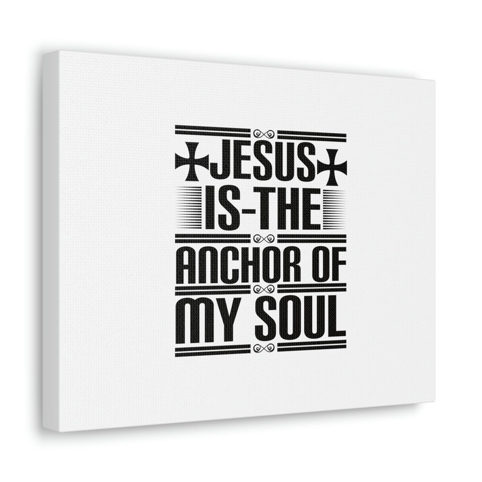 Scripture Walls Anchor Of My Soul Hebrews 6:19 Cross White Christian Wall Art Bible Verse Print Ready to Hang Unframed-Express Your Love Gifts