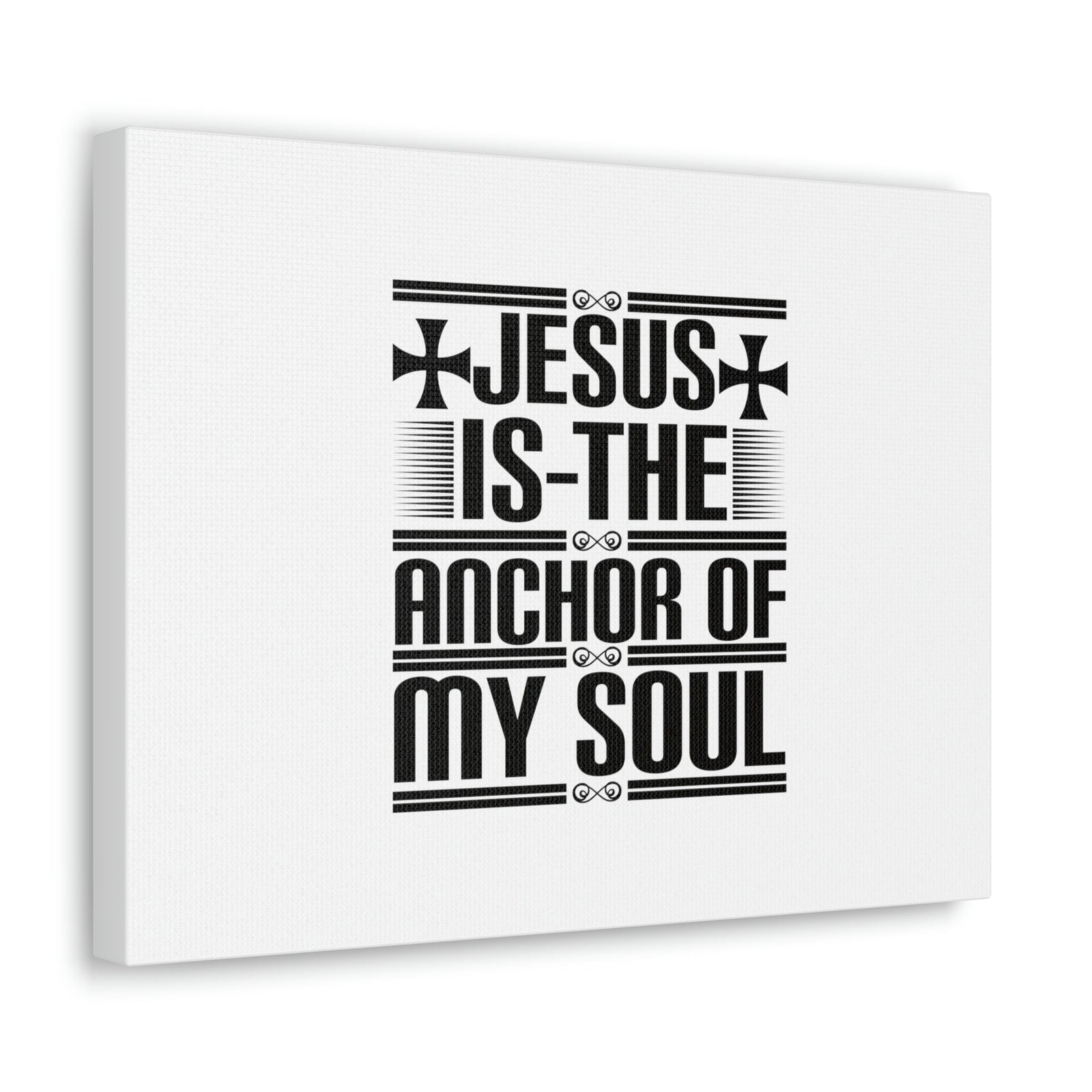 Scripture Walls Anchor Of My Soul Hebrews 6:19 Cross White Christian Wall Art Bible Verse Print Ready to Hang Unframed-Express Your Love Gifts