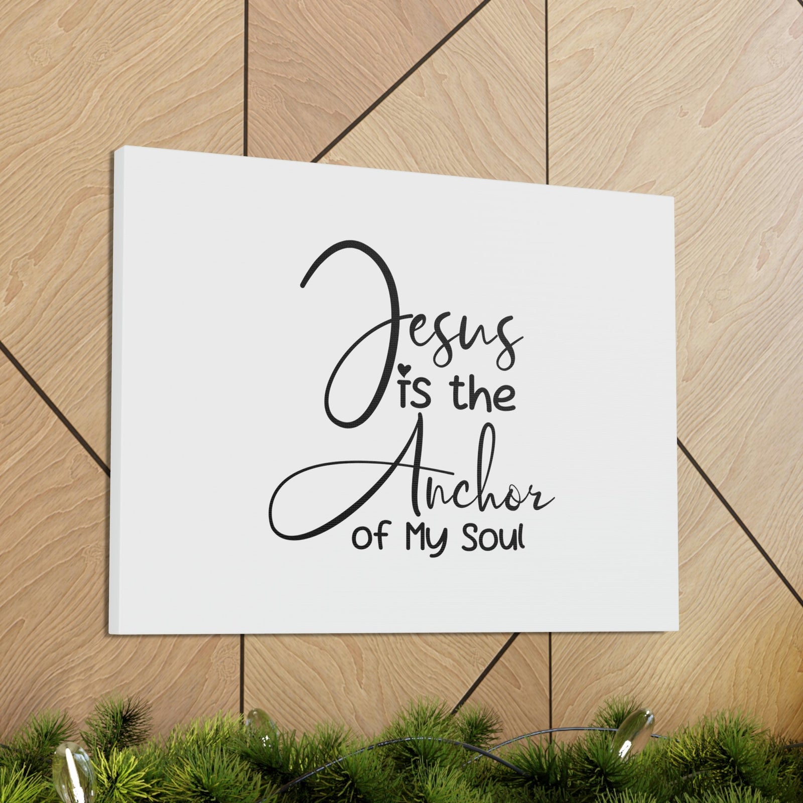 Scripture Walls Anchor Of My Soul Hebrews 6:19 White Christian Wall Art Bible Verse Print Ready to Hang Unframed-Express Your Love Gifts