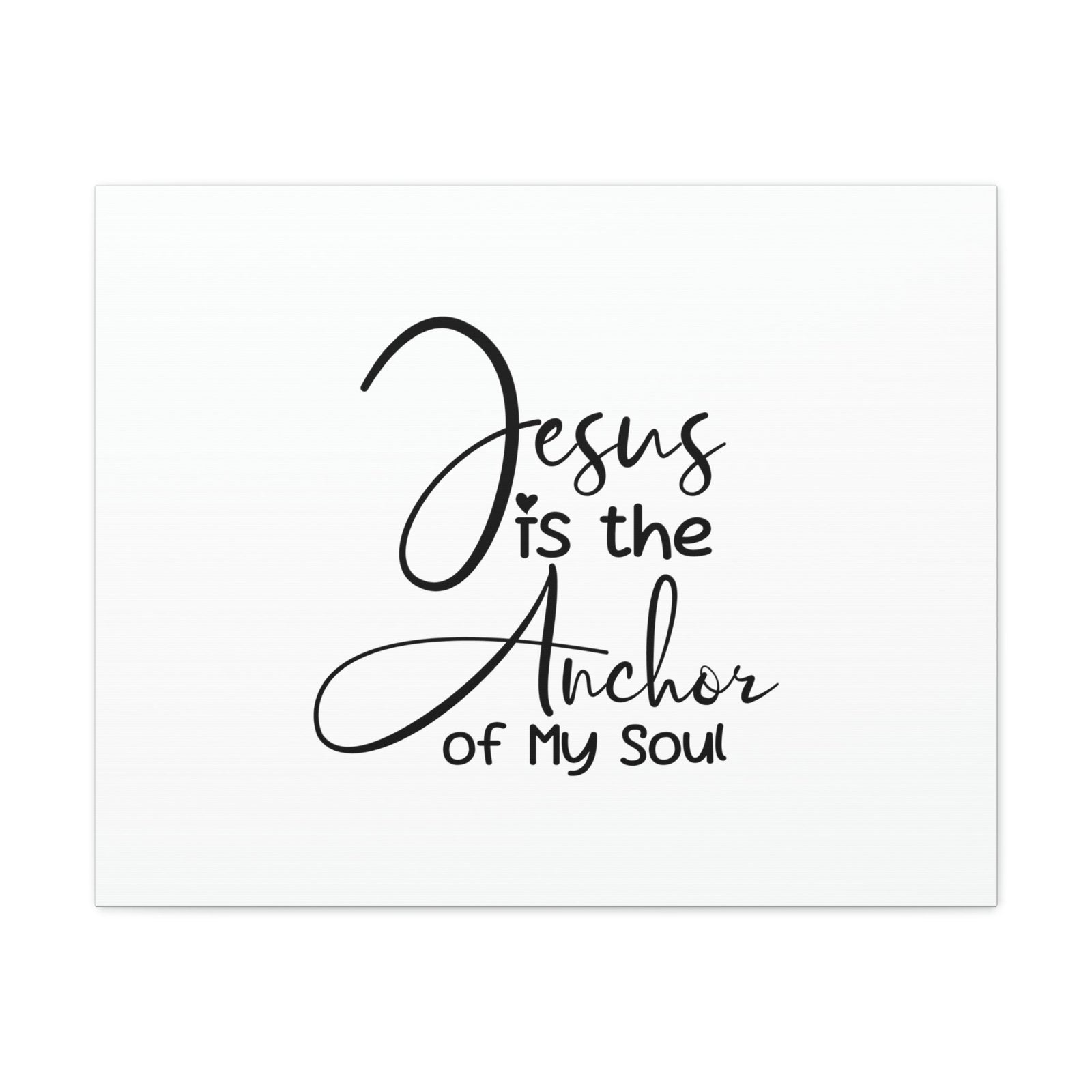 Scripture Walls Anchor Of My Soul Hebrews 6:19 White Christian Wall Art Bible Verse Print Ready to Hang Unframed-Express Your Love Gifts