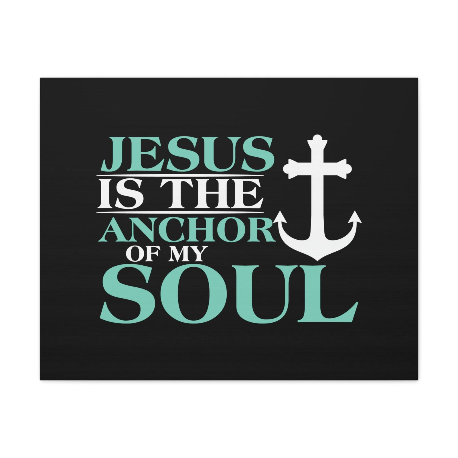 Scripture Walls Anchor Of My Soul Psalm 119:81 Light Blue Christian Wall Art Bible Verse Print Ready to Hang Unframed-Express Your Love Gifts