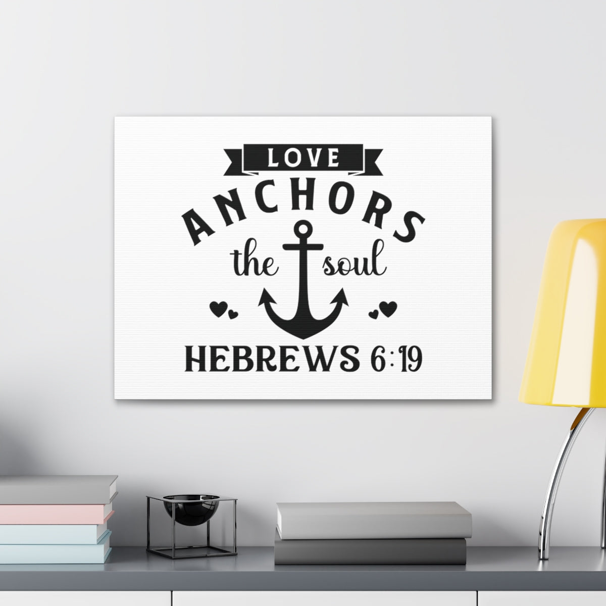Scripture Walls Anchors The Soul Hebrews 6:19 Anchor Bible Verse Canvas Christian Wall Art Ready to Hang Unframed-Express Your Love Gifts