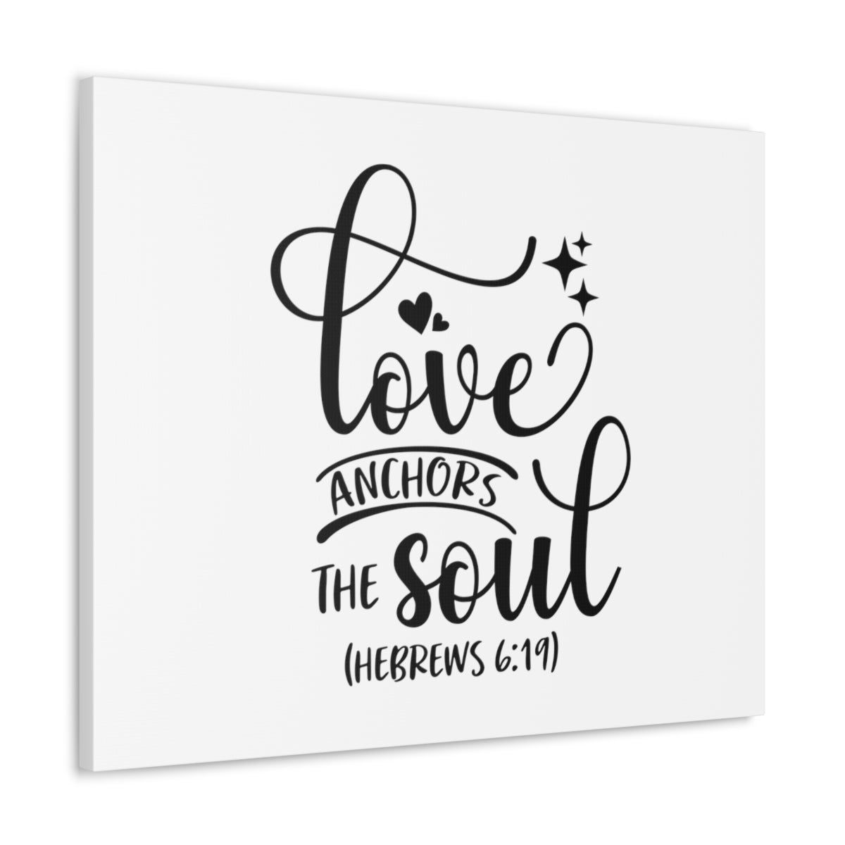 Scripture Walls Anchors The Soul Hebrews 6:19 Star Bible Verse Canvas Christian Wall Art Ready to Hang Unframed-Express Your Love Gifts