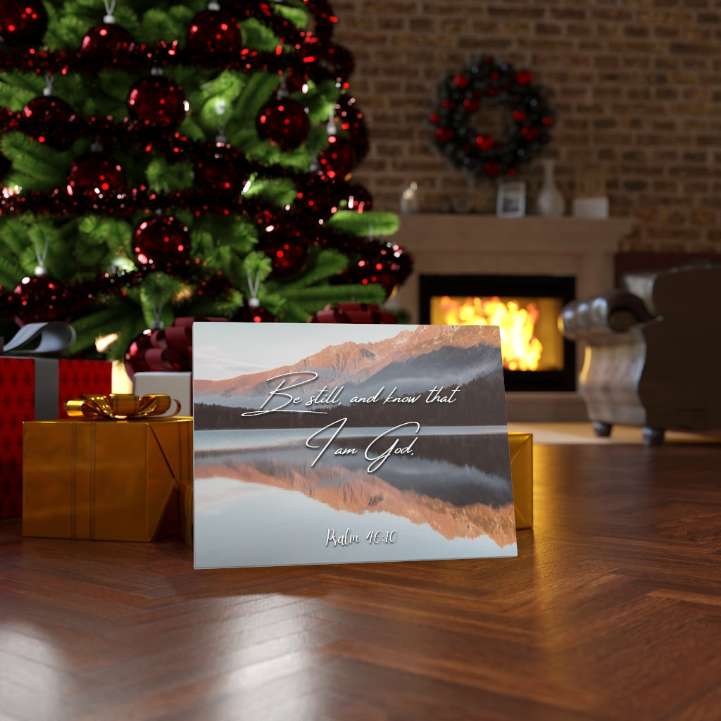 Scripture Walls And Know That I Am God Psalm 46:10 Bible Verse Canvas Christian Wall Art Ready to Hang Unframed-Express Your Love Gifts