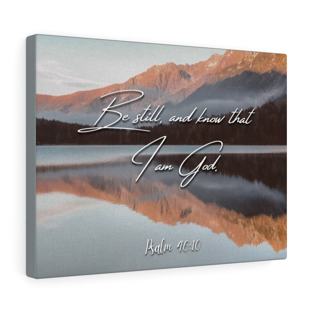 Scripture Walls And Know That I Am God Psalm 46:10 Bible Verse Canvas Christian Wall Art Ready to Hang Unframed-Express Your Love Gifts