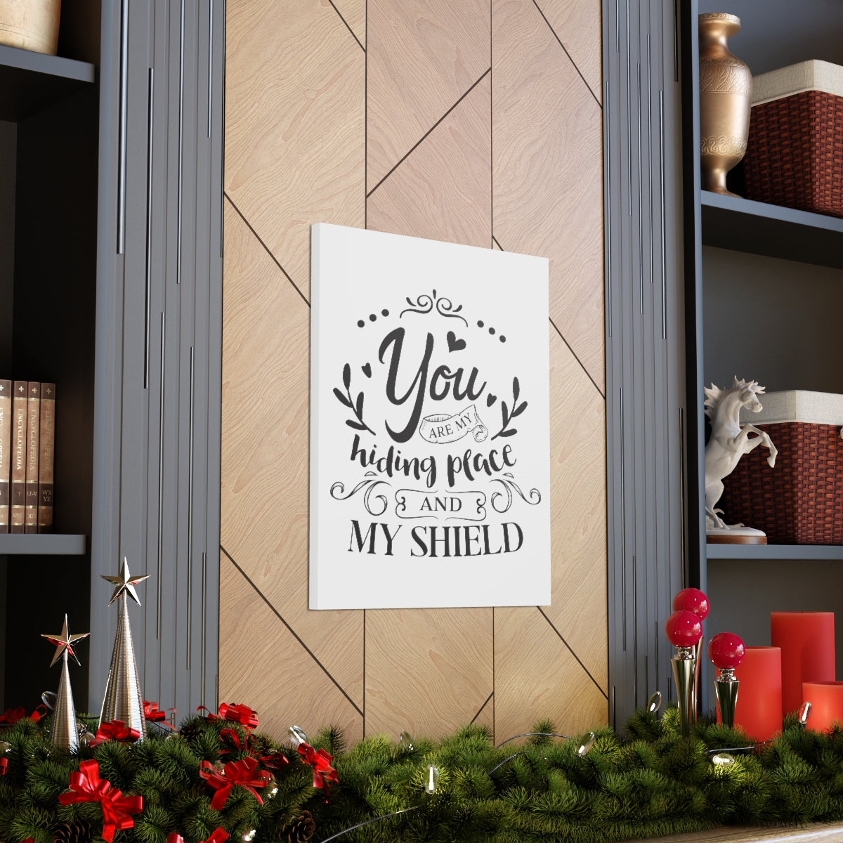 Scripture Walls And My Shield Psalms 119:114 Christian Wall Art Print Ready to Hang Unframed-Express Your Love Gifts