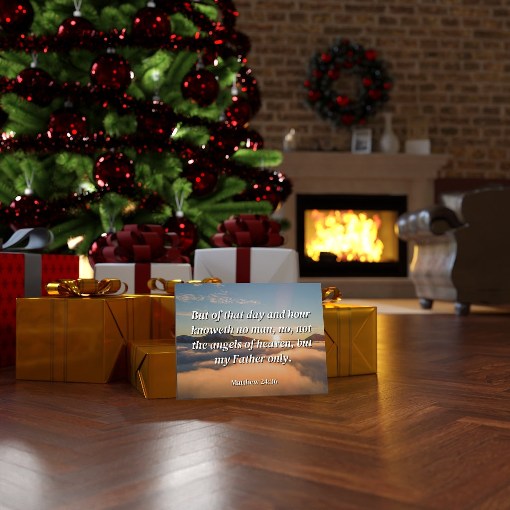 Scripture Walls Angels Of Heaven Matthew 24:36 Bible Verse Canvas Christian Wall Art Ready to Hang Unframed-Express Your Love Gifts