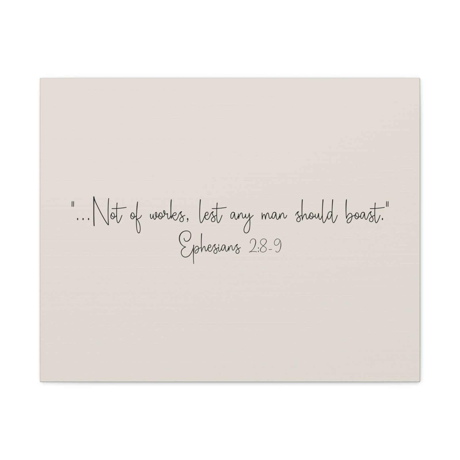 Scripture Walls Any Man Ephesians 2:8 Pastel Brown Bible Verse Canvas Christian Wall Art Ready to Hang Unframed-Express Your Love Gifts