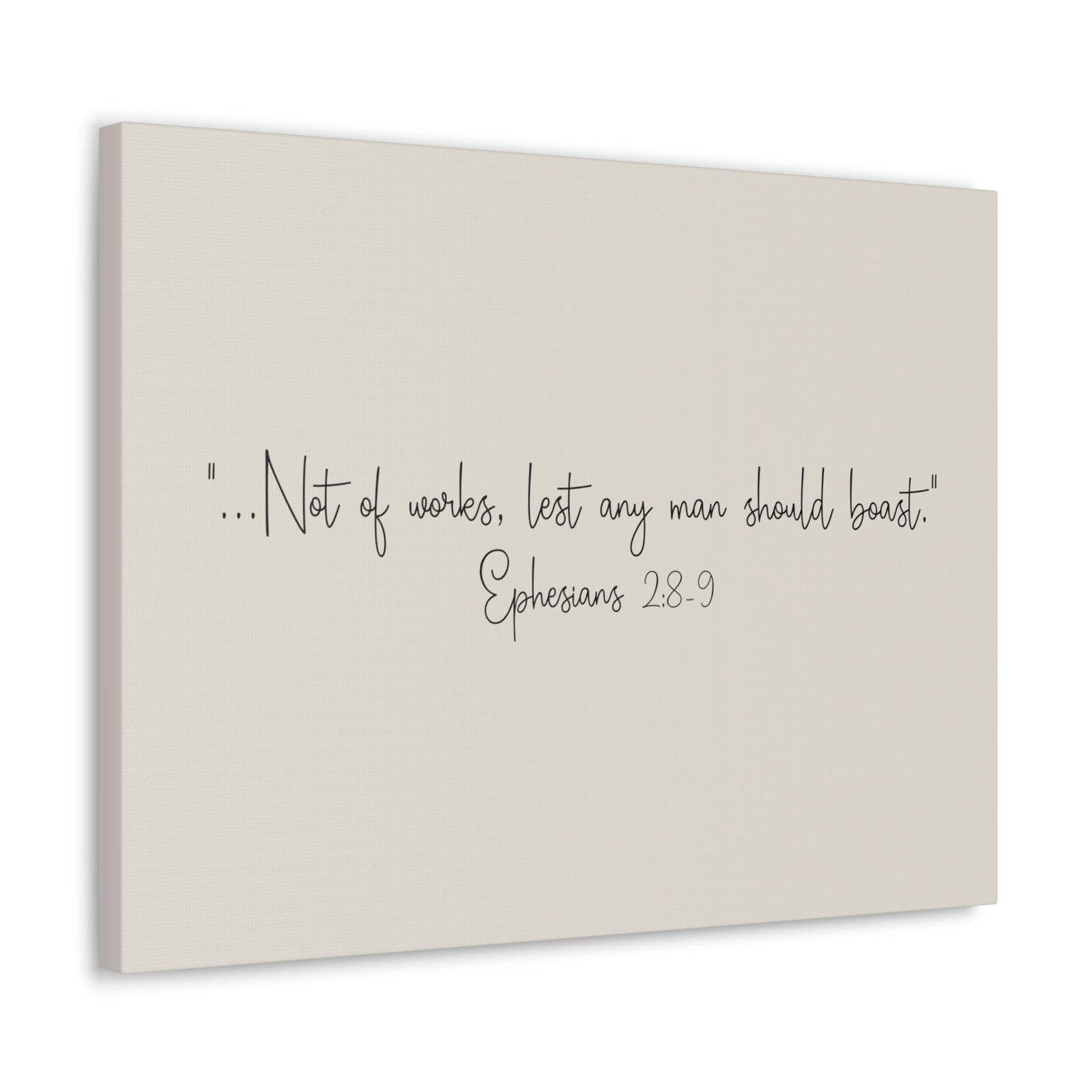 Scripture Walls Any Man Ephesians 2:8 Pastel Brown Bible Verse Canvas Christian Wall Art Ready to Hang Unframed-Express Your Love Gifts