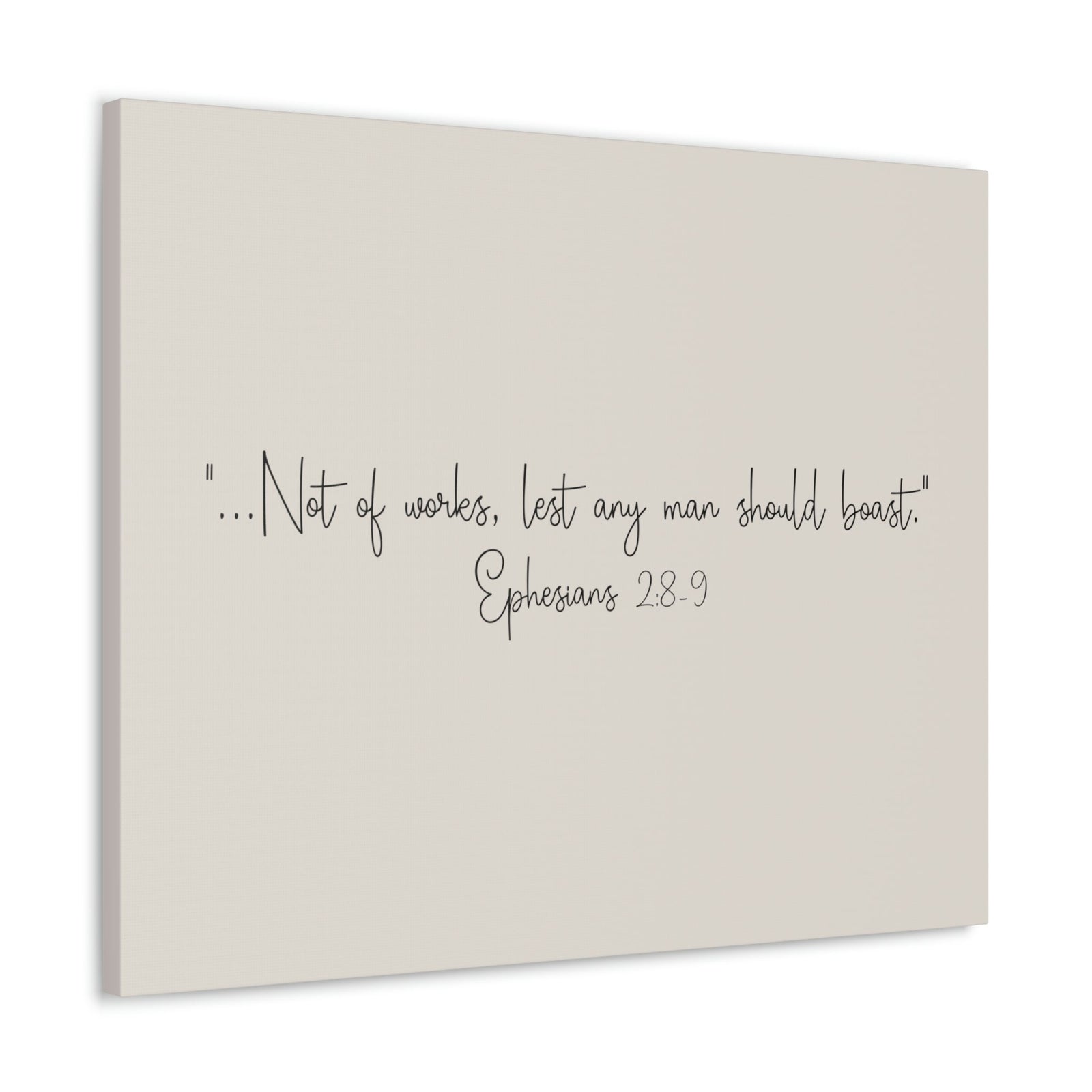 Scripture Walls Any Man Ephesians 2:8 Pastel Brown Bible Verse Canvas Christian Wall Art Ready to Hang Unframed-Express Your Love Gifts