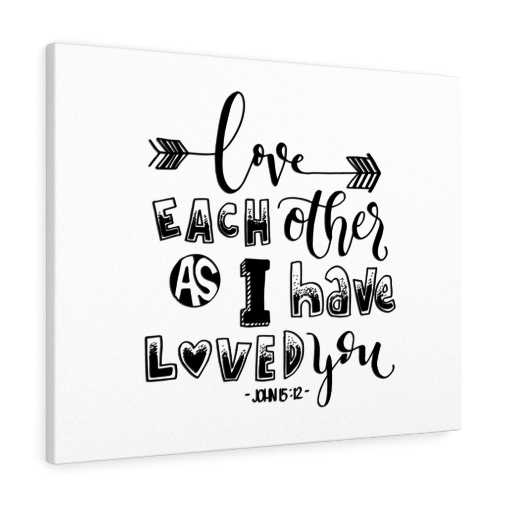 Scripture Walls As I Have John 15:12 Bible Verse Canvas Christian Wall Art Ready to Hang Unframed-Express Your Love Gifts