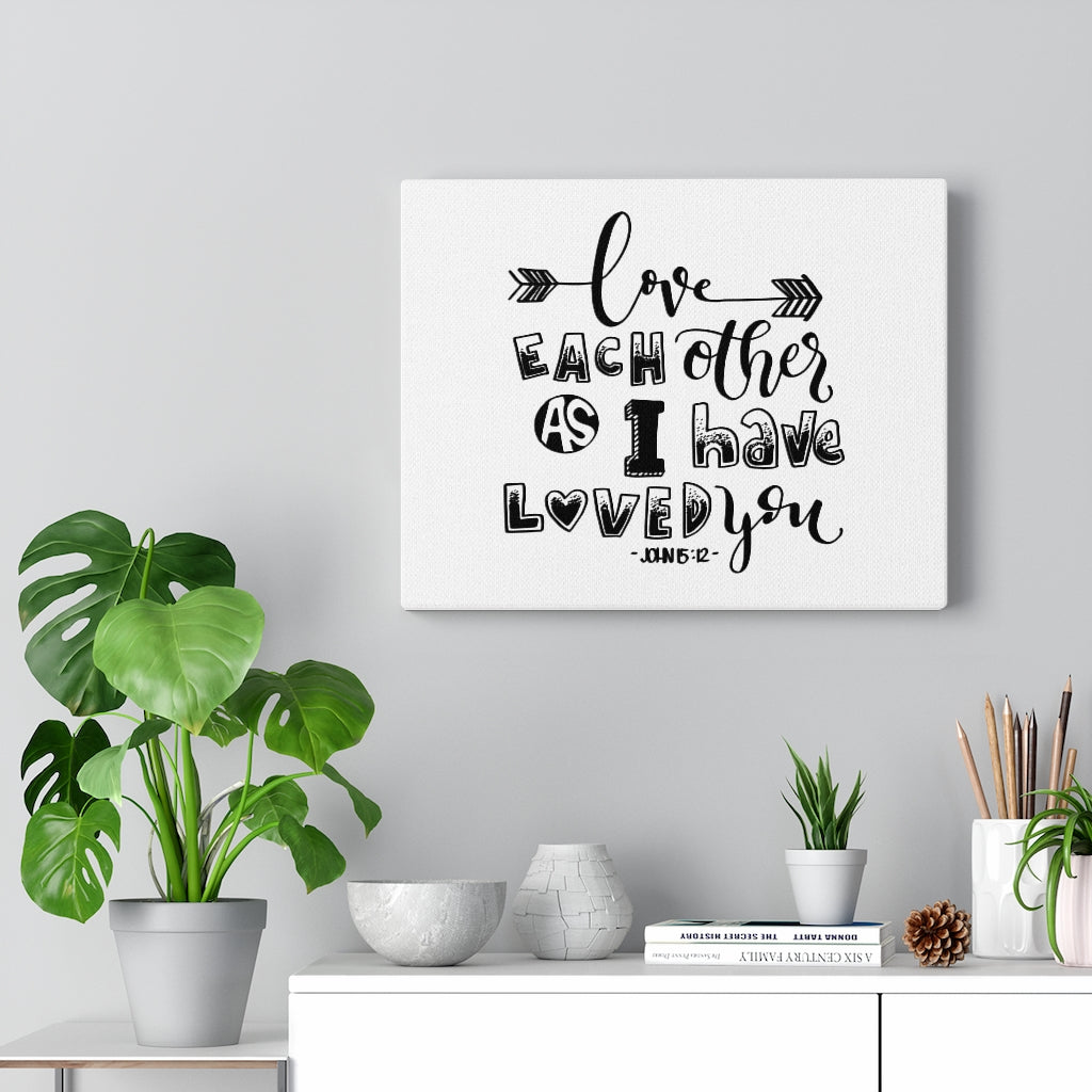 Scripture Walls As I Have John 15:12 Bible Verse Canvas Christian Wall Art Ready to Hang Unframed-Express Your Love Gifts