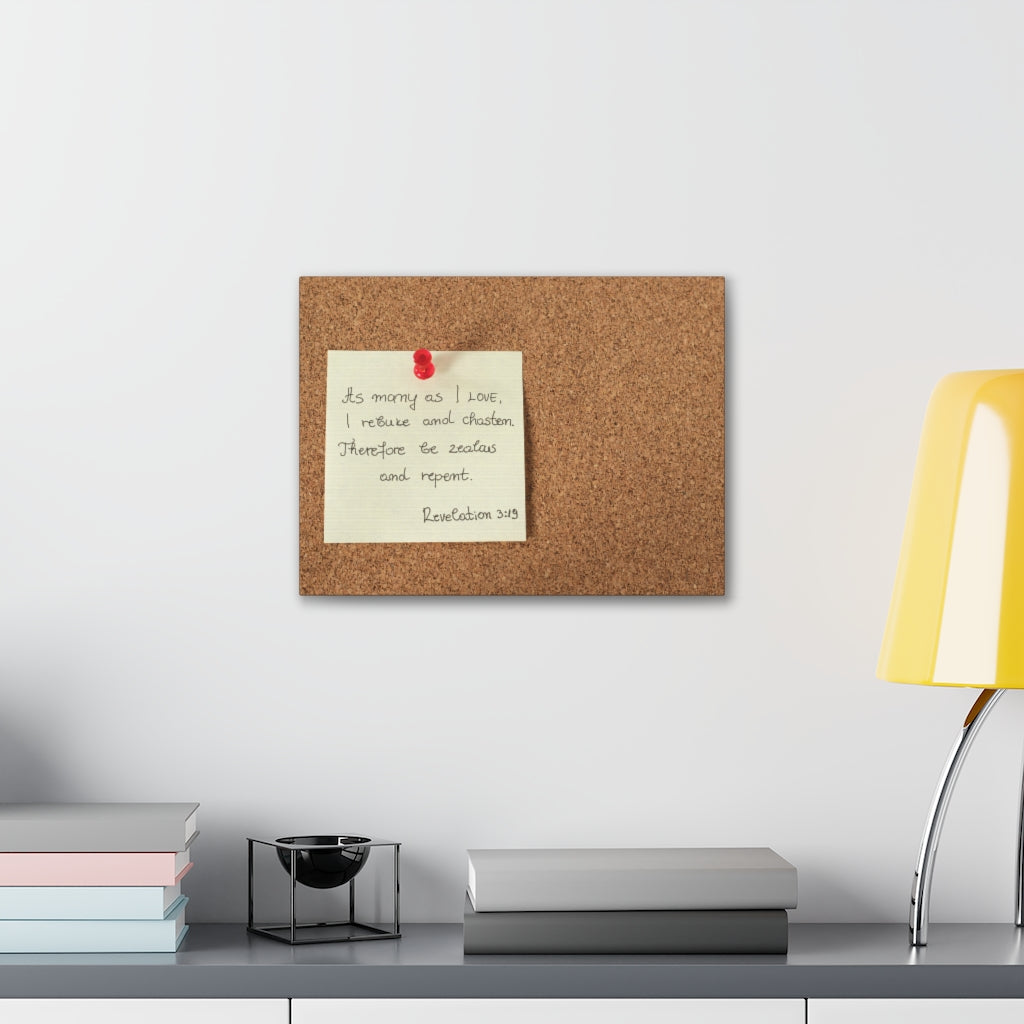 Scripture Walls As I Love Revelation 3:19 Bible Verse Canvas Christian Wall Art Ready to Hang Unframed-Express Your Love Gifts