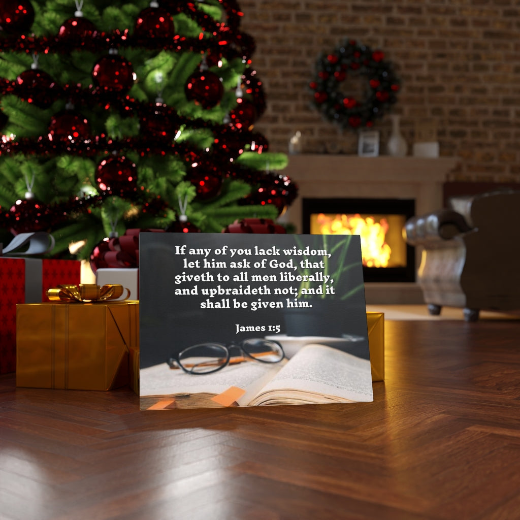 Scripture Walls Ask God James 1:5 Bible Verse Canvas Christian Wall Art Ready to Hang Unframed-Express Your Love Gifts