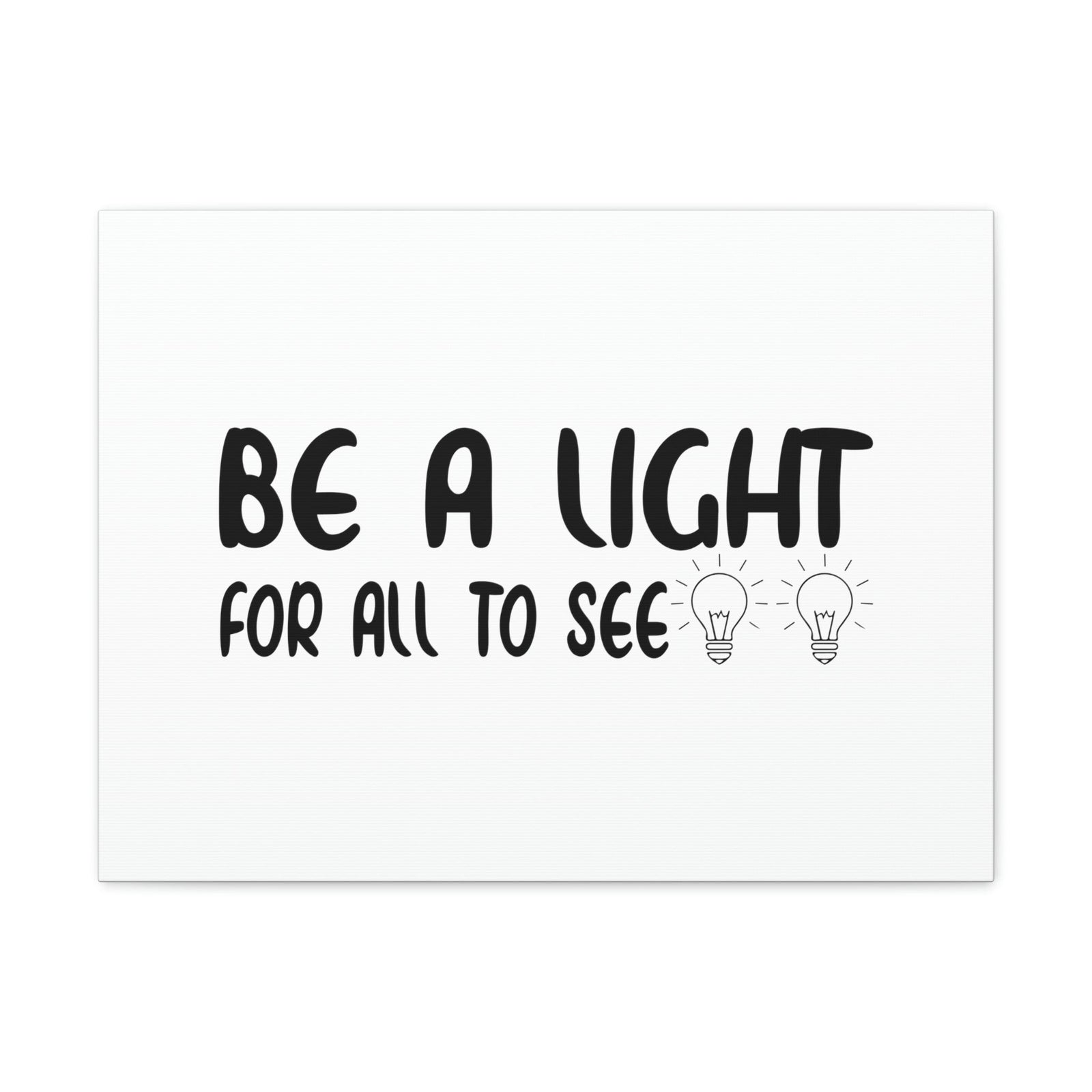 Scripture Walls Be A Light For All To See John 8:12 Bulbs Christian Wall Art Bible Verse Print Ready to Hang Unframed-Express Your Love Gifts