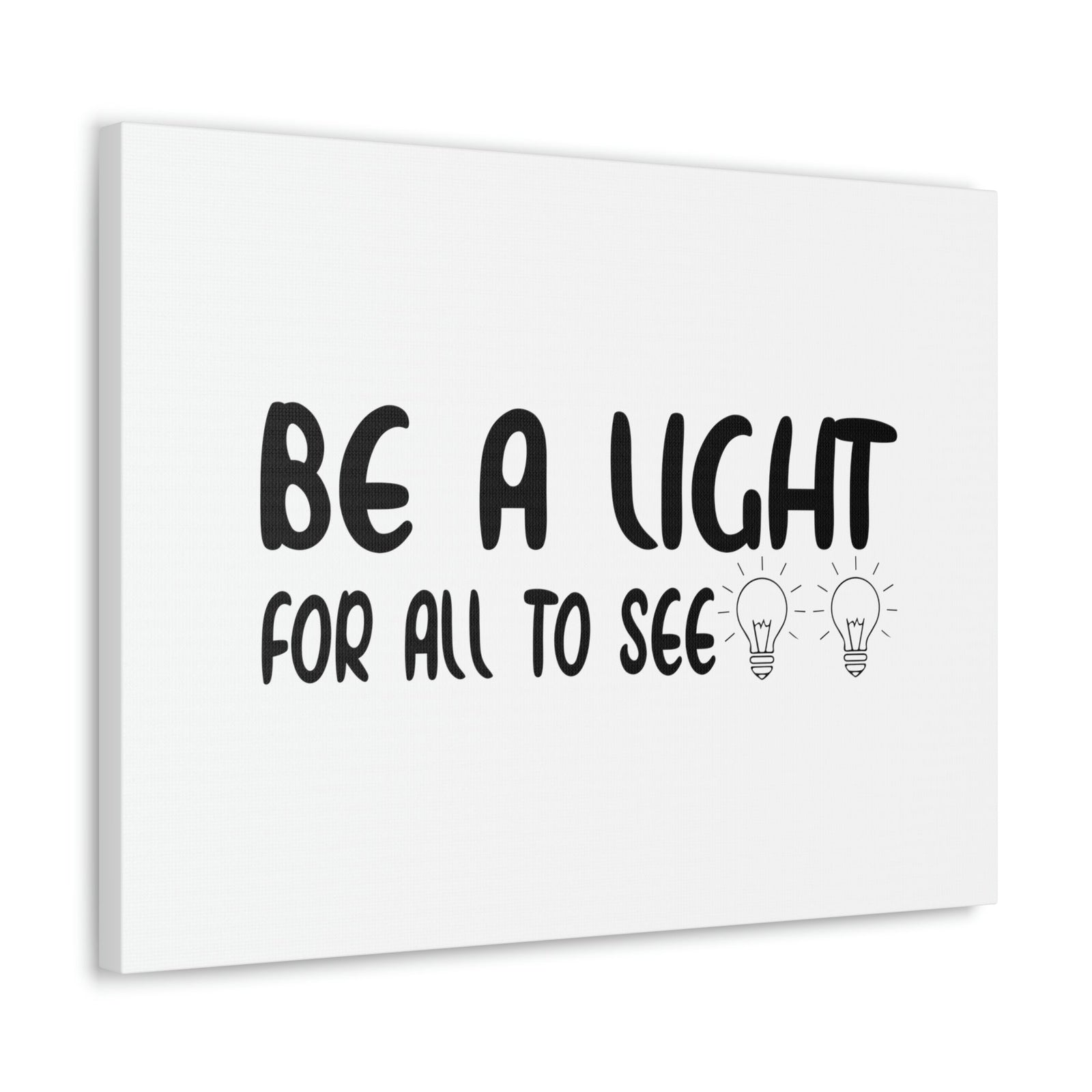 Scripture Walls Be A Light For All To See John 8:12 Bulbs Christian Wall Art Bible Verse Print Ready to Hang Unframed-Express Your Love Gifts
