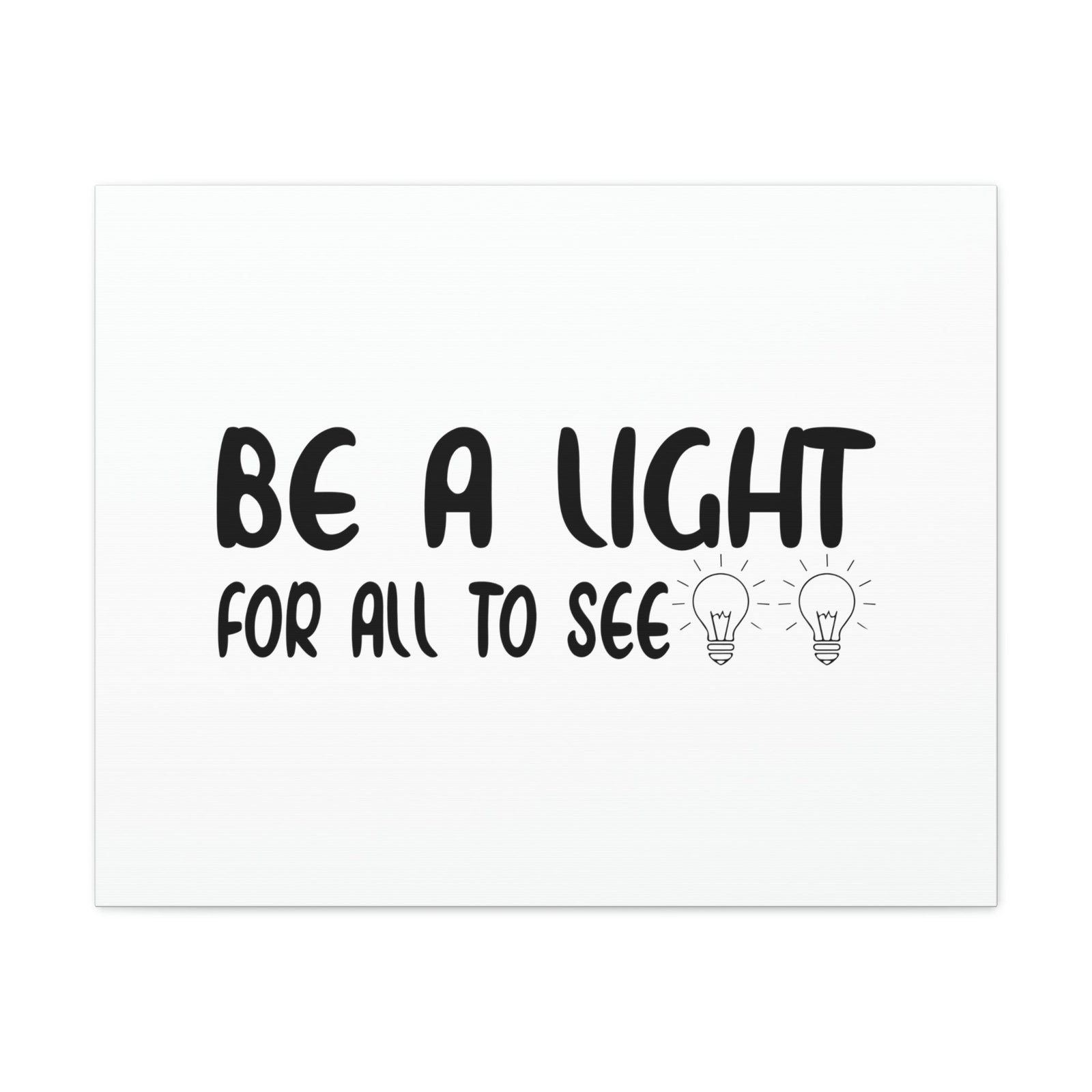Scripture Walls Be A Light For All To See John 8:12 Bulbs Christian Wall Art Bible Verse Print Ready to Hang Unframed-Express Your Love Gifts