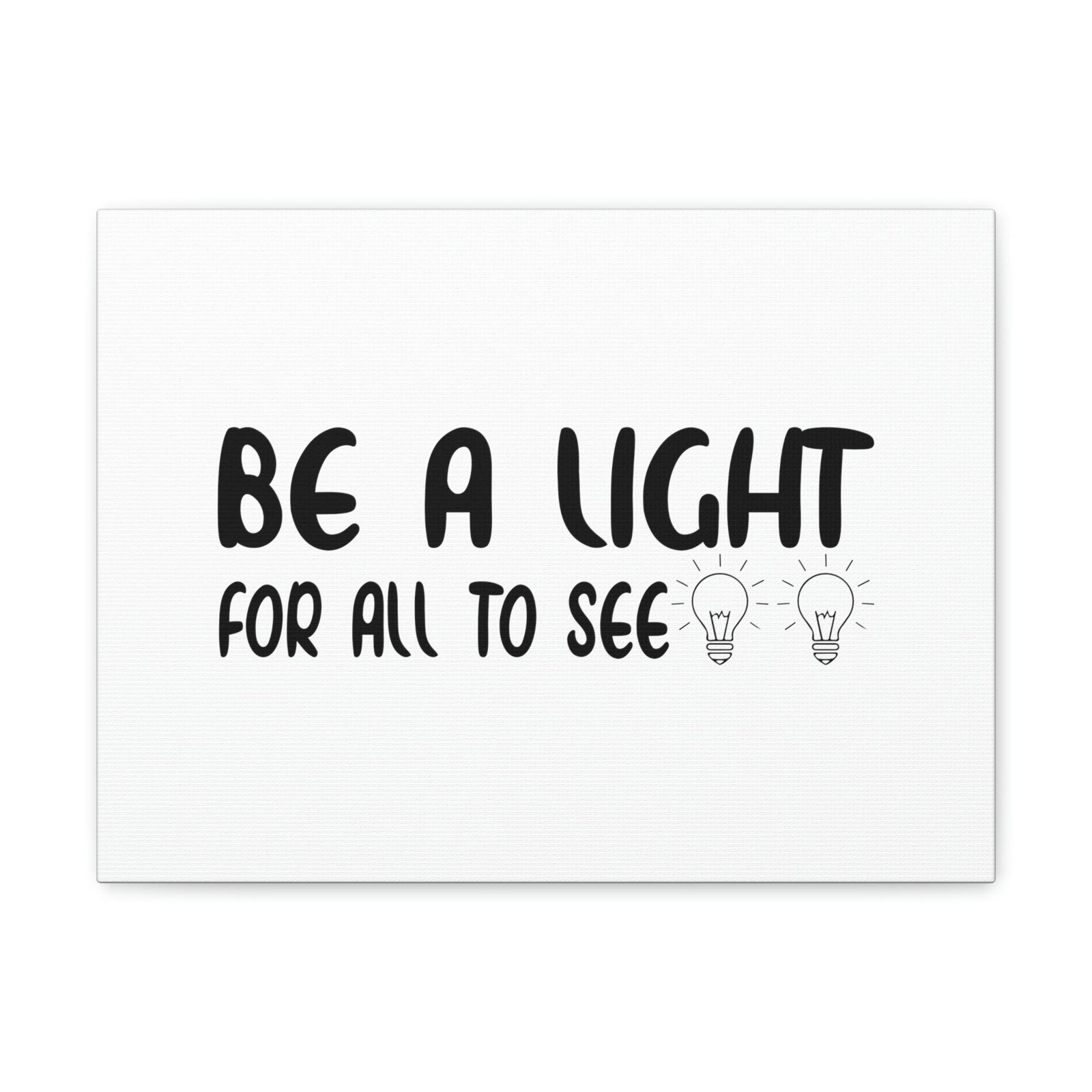 Scripture Walls Be A Light For All To See John 8:12 Bulbs Christian Wall Art Bible Verse Print Ready to Hang Unframed-Express Your Love Gifts