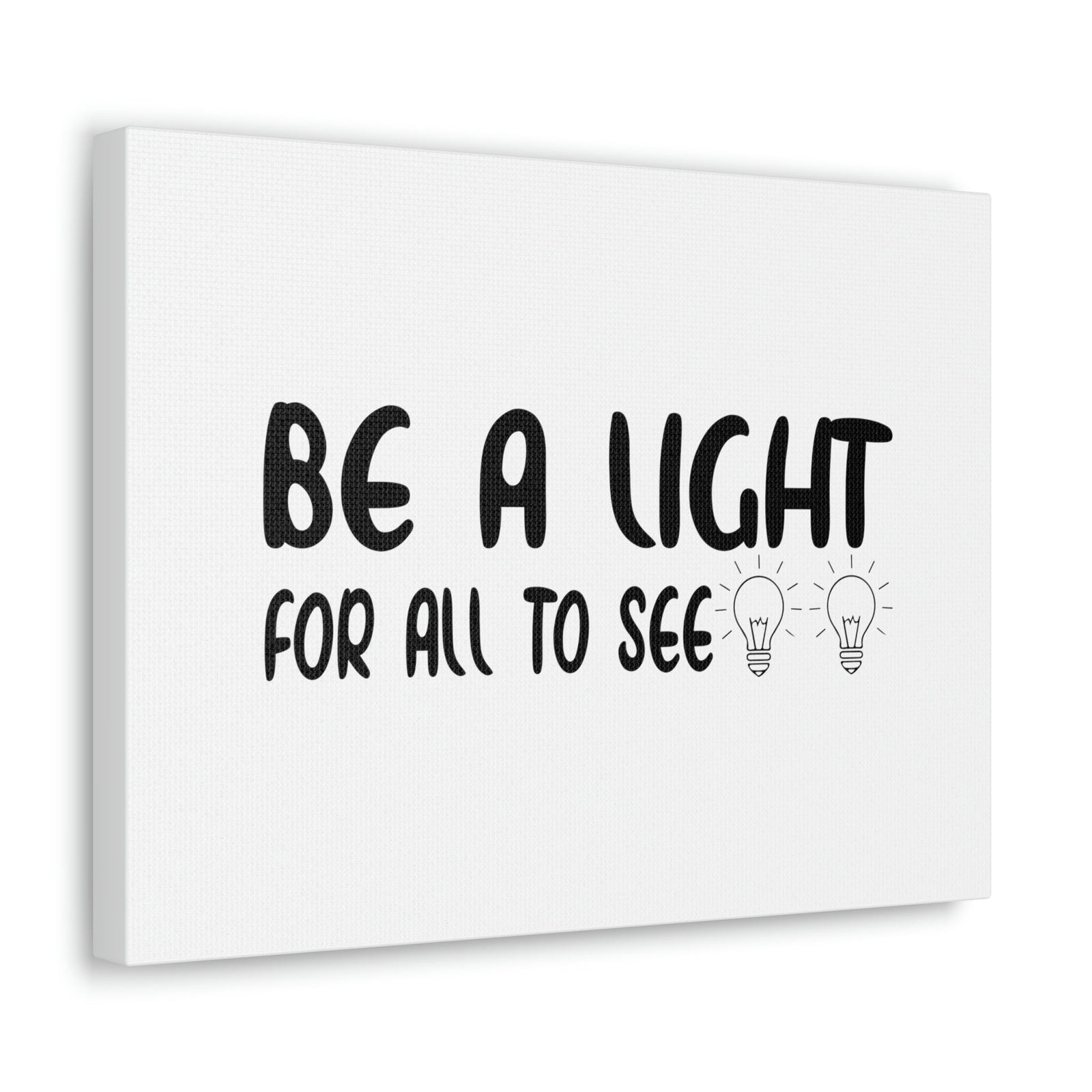 Scripture Walls Be A Light For All To See John 8:12 Bulbs Christian Wall Art Bible Verse Print Ready to Hang Unframed-Express Your Love Gifts