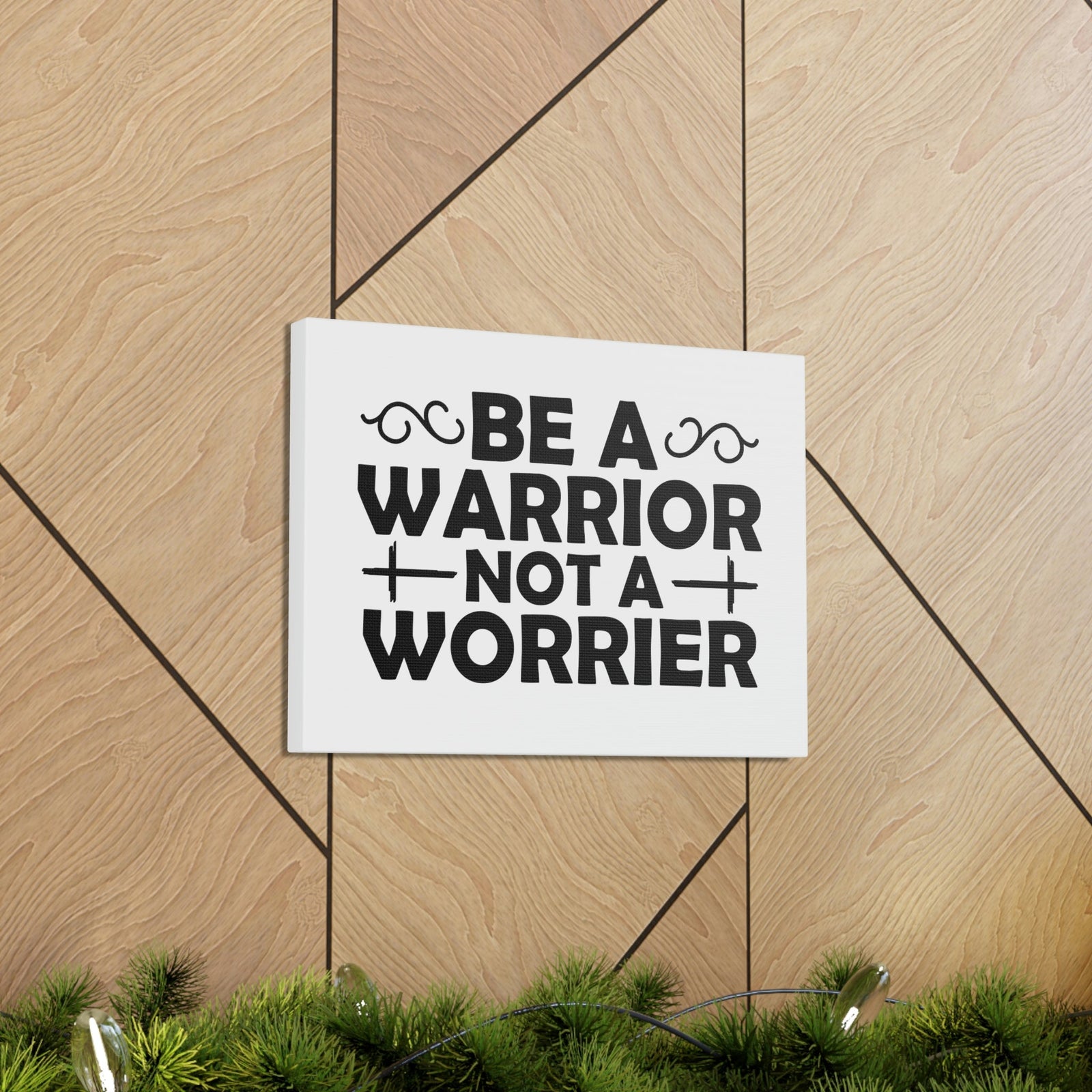 Scripture Walls Be A Warrior Deuteronomy 20:1 Double Cross Christian Wall Art Bible Verse Print Ready to Hang Unframed-Express Your Love Gifts
