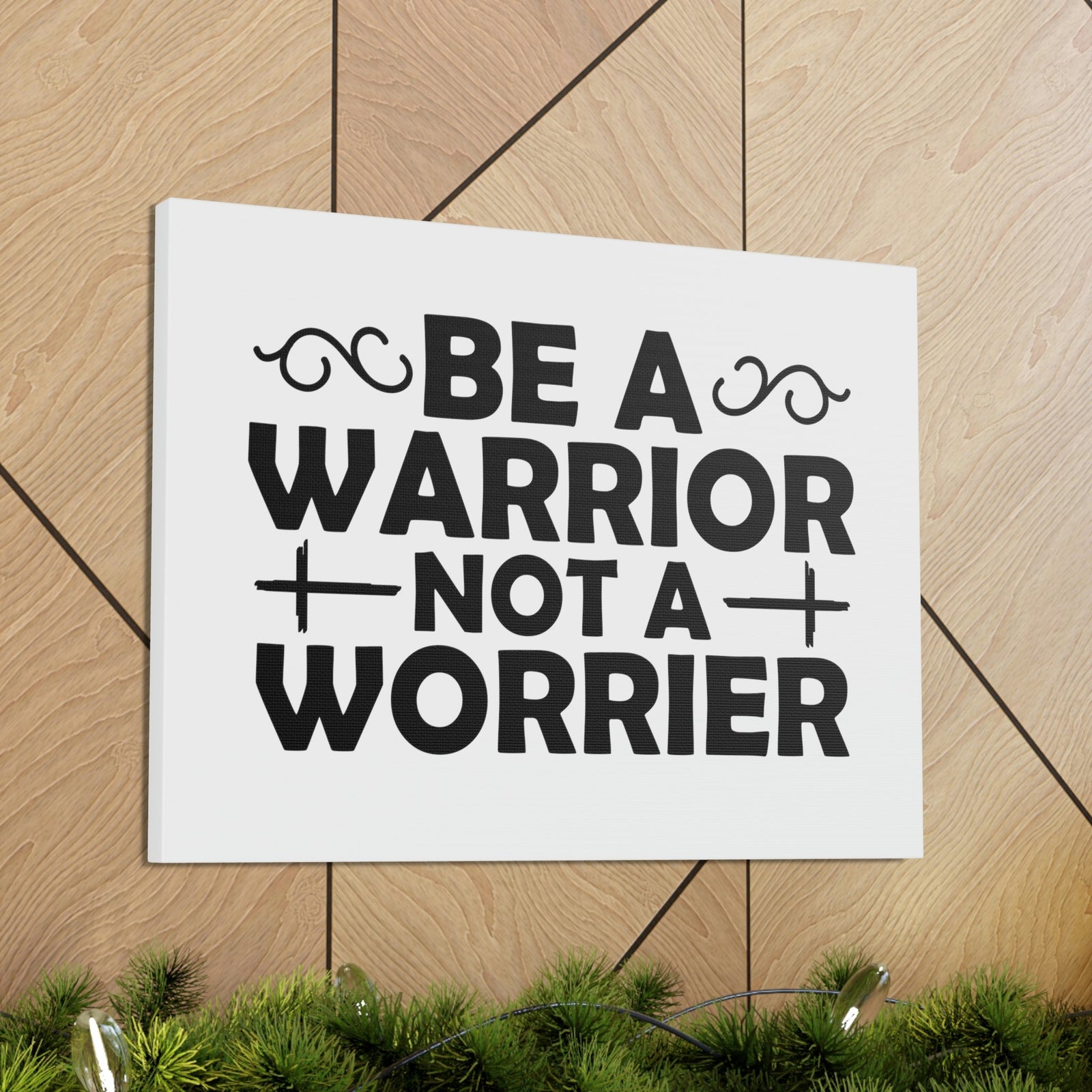 Scripture Walls Be A Warrior Deuteronomy 20:1 Double Cross Christian Wall Art Bible Verse Print Ready to Hang Unframed-Express Your Love Gifts