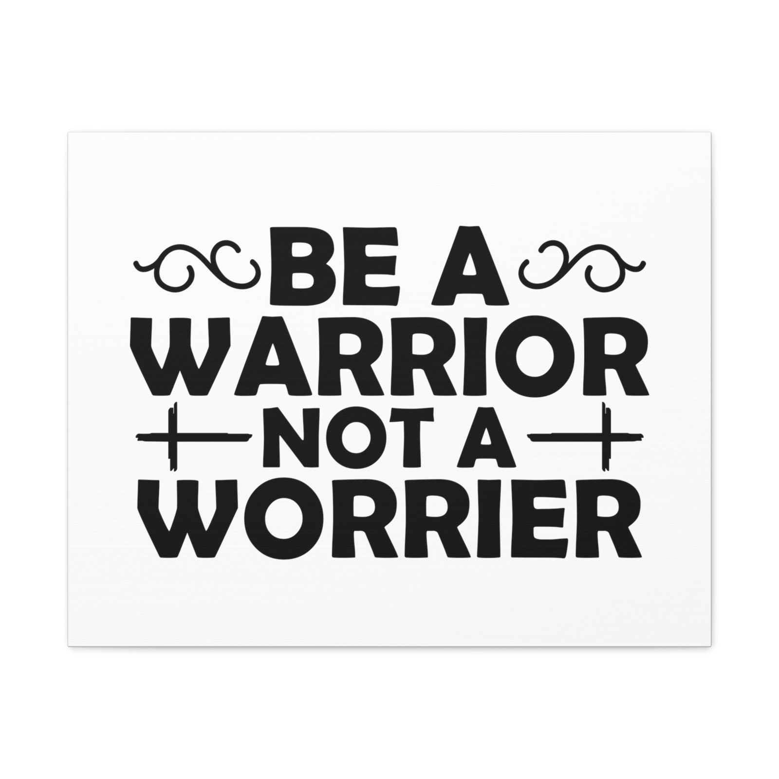 Scripture Walls Be A Warrior Deuteronomy 20:1 Double Cross Christian Wall Art Bible Verse Print Ready to Hang Unframed-Express Your Love Gifts