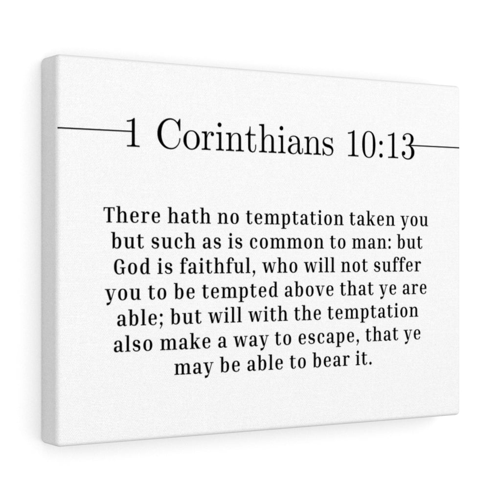 Scripture Walls Be Able To Bear It 1 Corinthians 10:13 Bible Verse Canvas Christian Wall Art Ready to Hang Unframed-Express Your Love Gifts