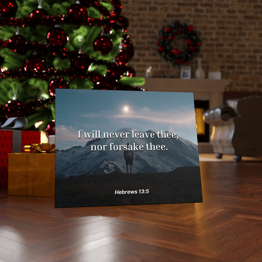 Scripture Walls Be Content Hebrews 13:5 Bible Verse Canvas Christian Wall Art Ready to Hang Unframed-Express Your Love Gifts