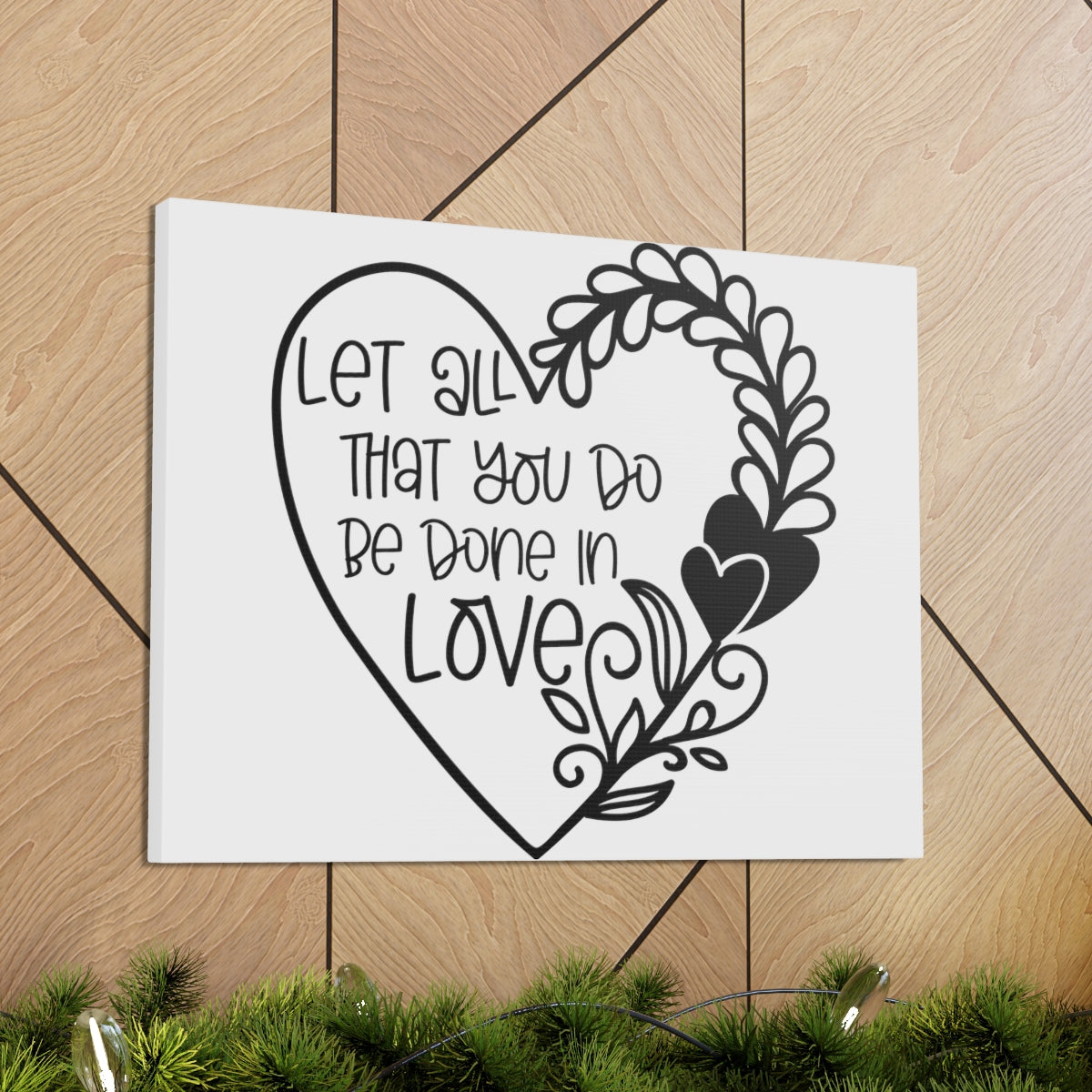 Scripture Walls Be Done In Love 1 Corinthians 16:14 Christian Wall Art Print Ready to Hang Unframed-Express Your Love Gifts
