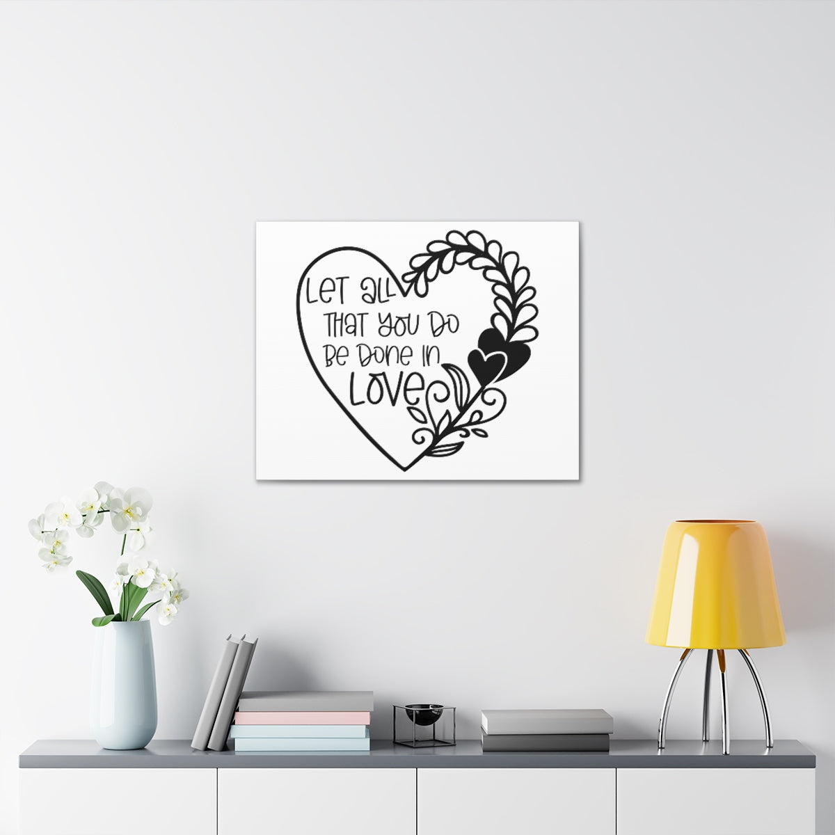 Scripture Walls Be Done In Love 1 Corinthians 16:14 Christian Wall Art Print Ready to Hang Unframed-Express Your Love Gifts