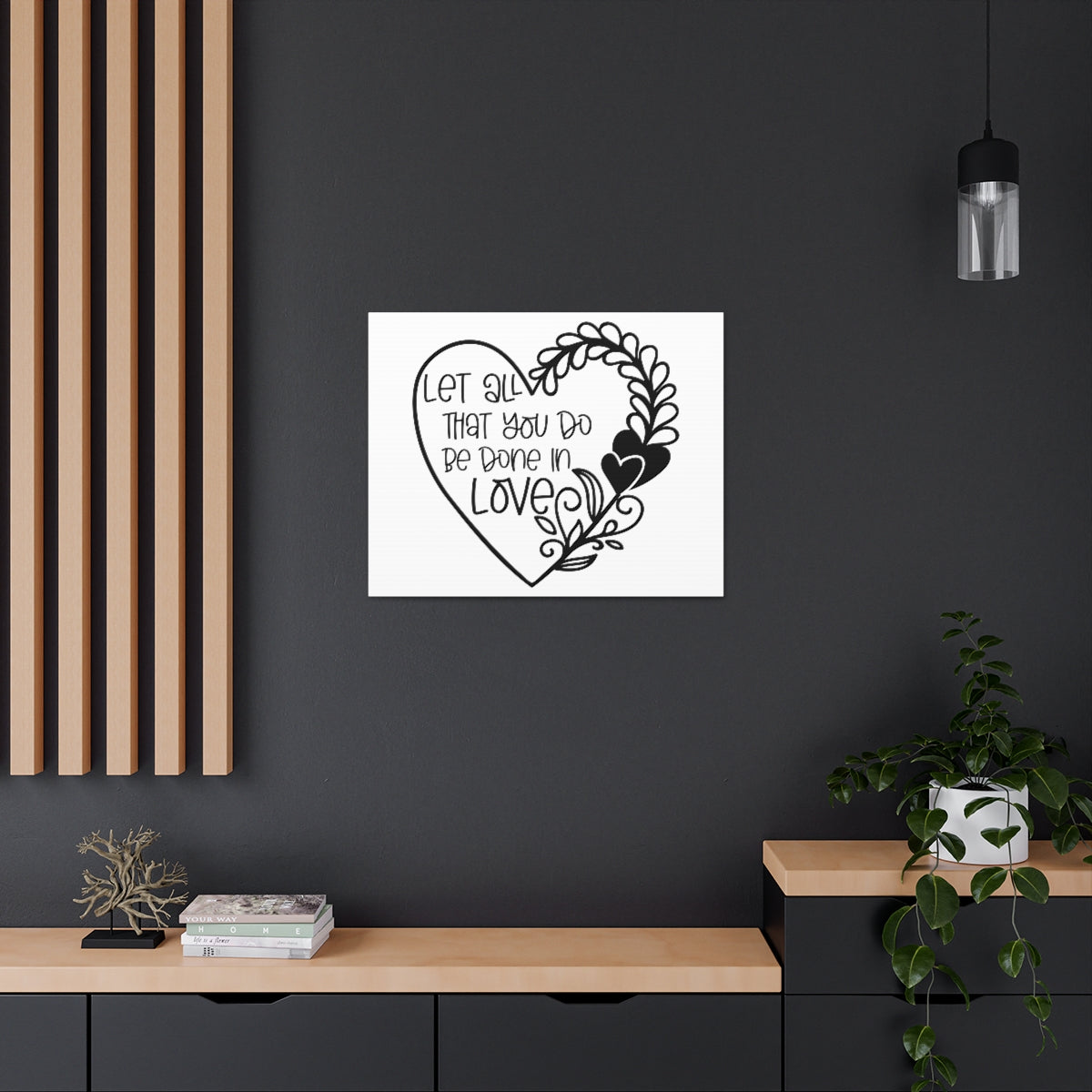 Scripture Walls Be Done In Love 1 Corinthians 16:14 Christian Wall Art Print Ready to Hang Unframed-Express Your Love Gifts