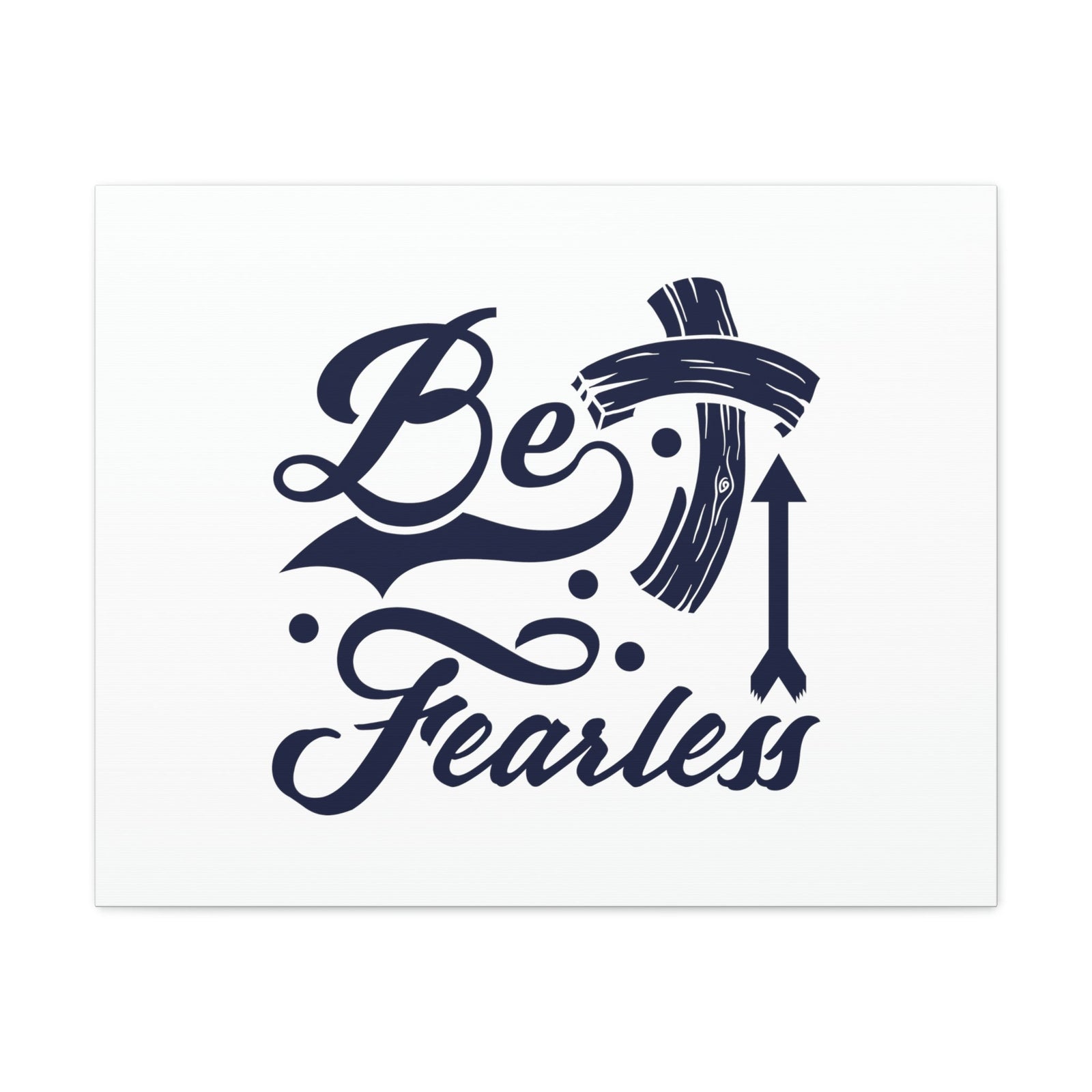 Scripture Walls Be Fearless 2 Timothy 1:7 Blue Cross Christian Wall Art Bible Verse Print Ready to Hang Unframed-Express Your Love Gifts