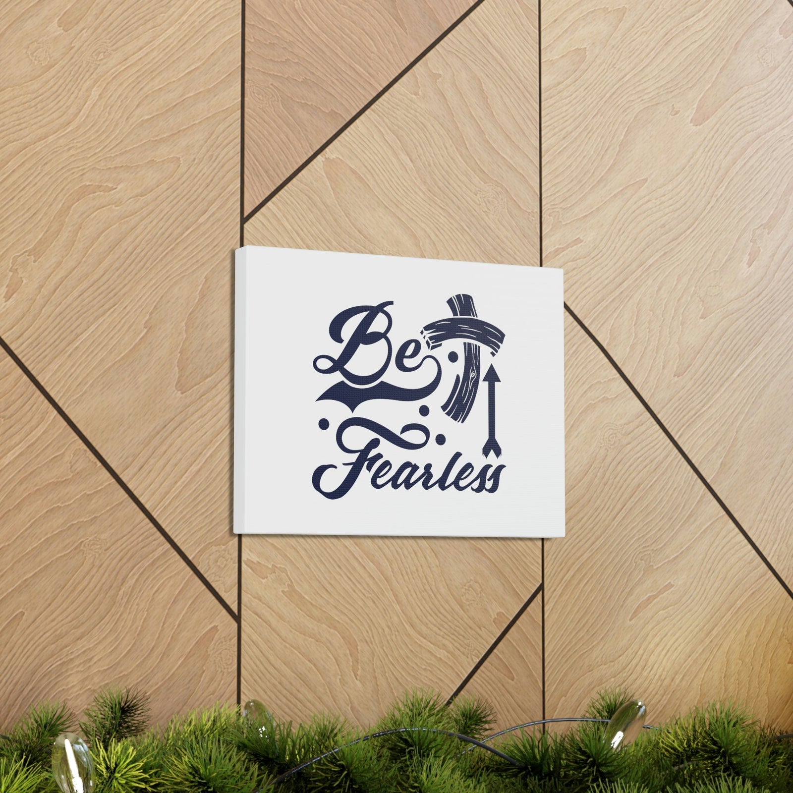 Scripture Walls Be Fearless 2 Timothy 1:7 Blue Cross Christian Wall Art Bible Verse Print Ready to Hang Unframed-Express Your Love Gifts