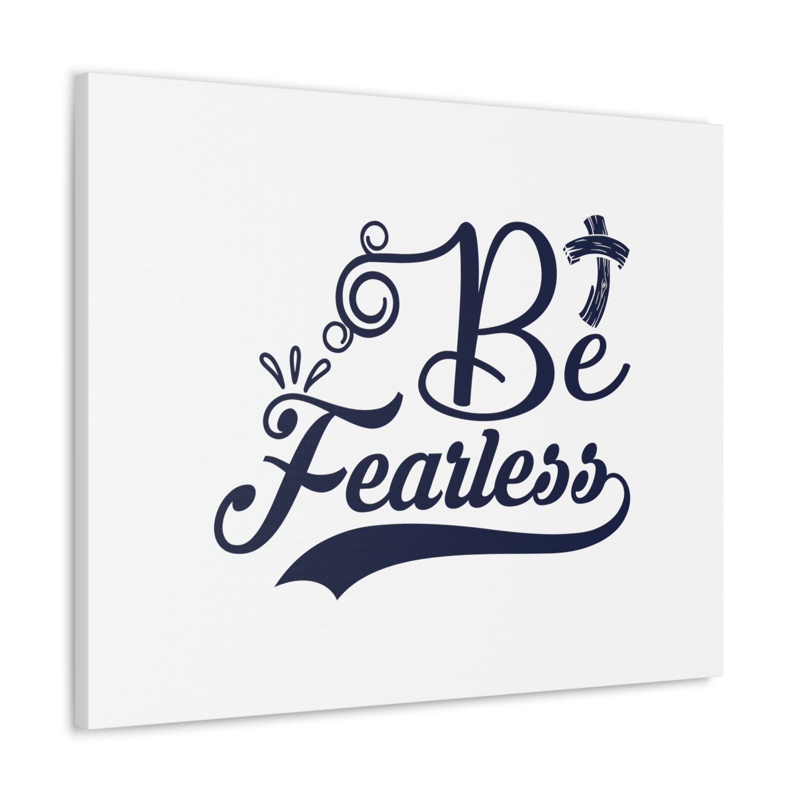 Scripture Walls Be Fearless Isaiah 41:10 Blue Cross Christian Wall Art Bible Verse Print Ready to Hang Unframed-Express Your Love Gifts