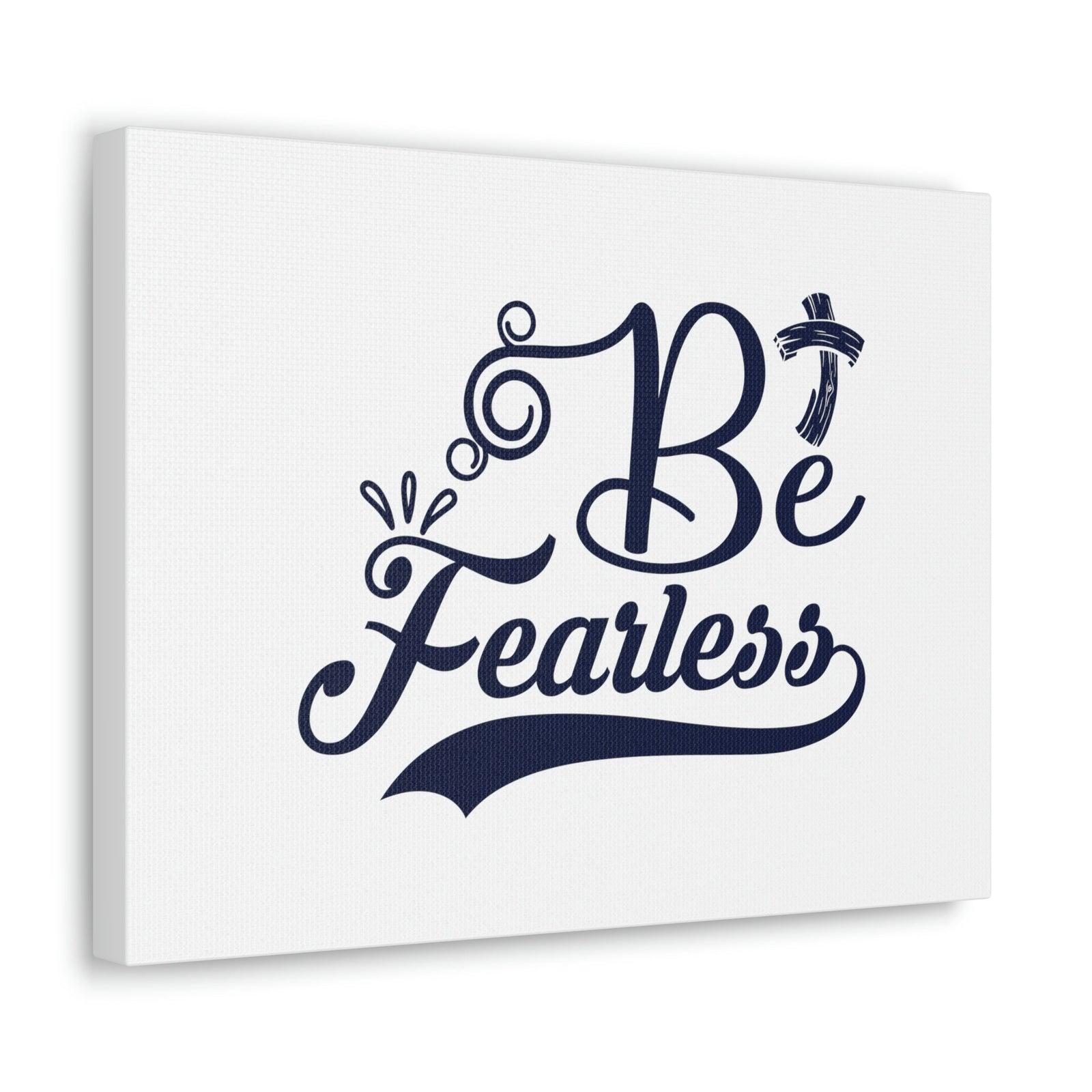 Scripture Walls Be Fearless Isaiah 41:10 Blue Cross Christian Wall Art Bible Verse Print Ready to Hang Unframed-Express Your Love Gifts
